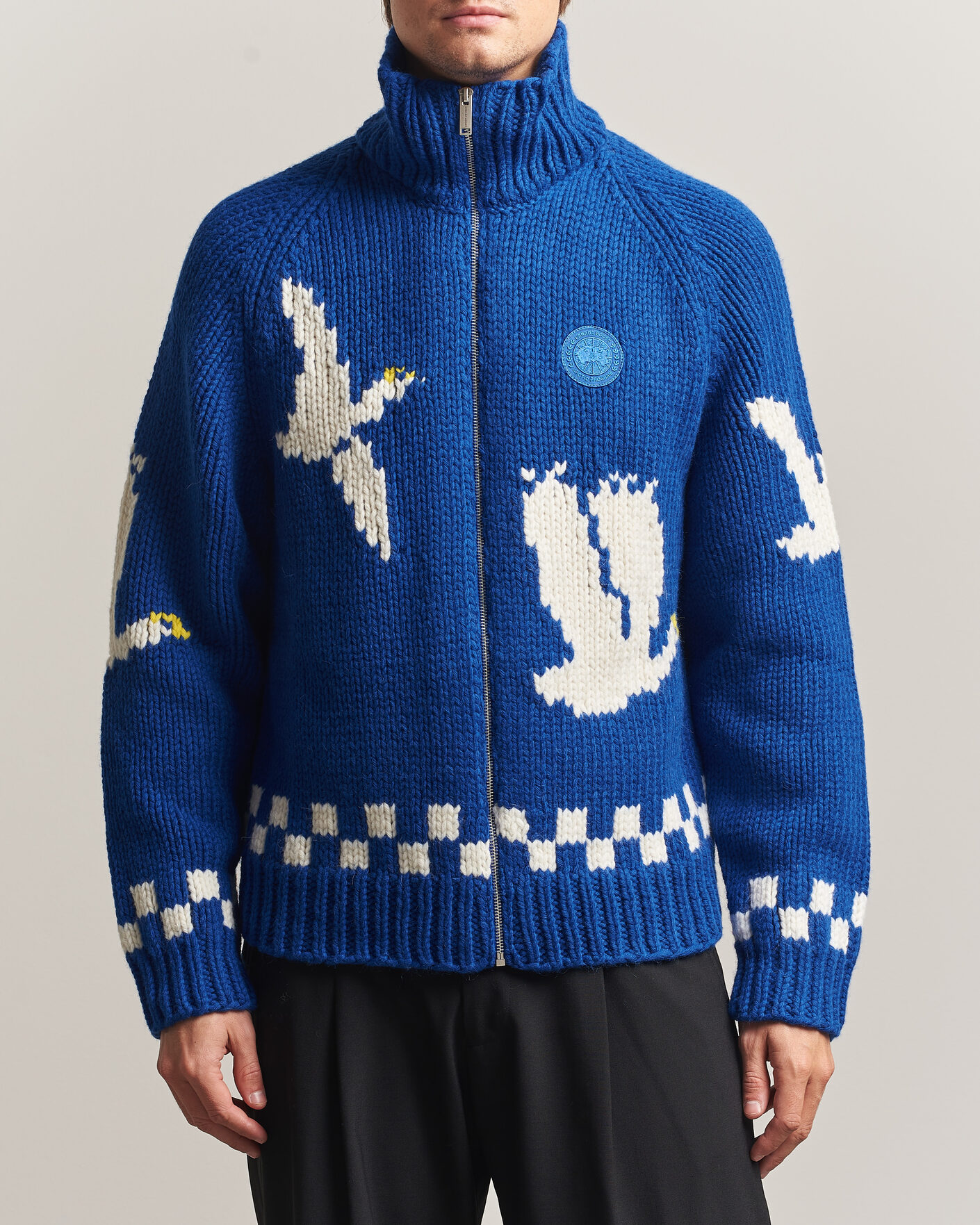 Men | Sweaters & Knitwear | Canada Goose | Moisie Knit Jacket Arctic Goose