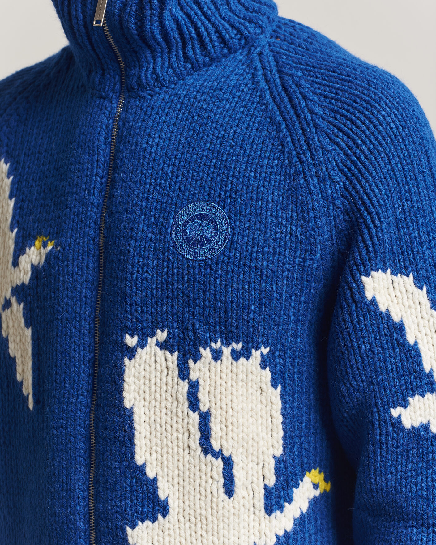 Men | Sweaters & Knitwear | Canada Goose | Moisie Knit Jacket Arctic Goose