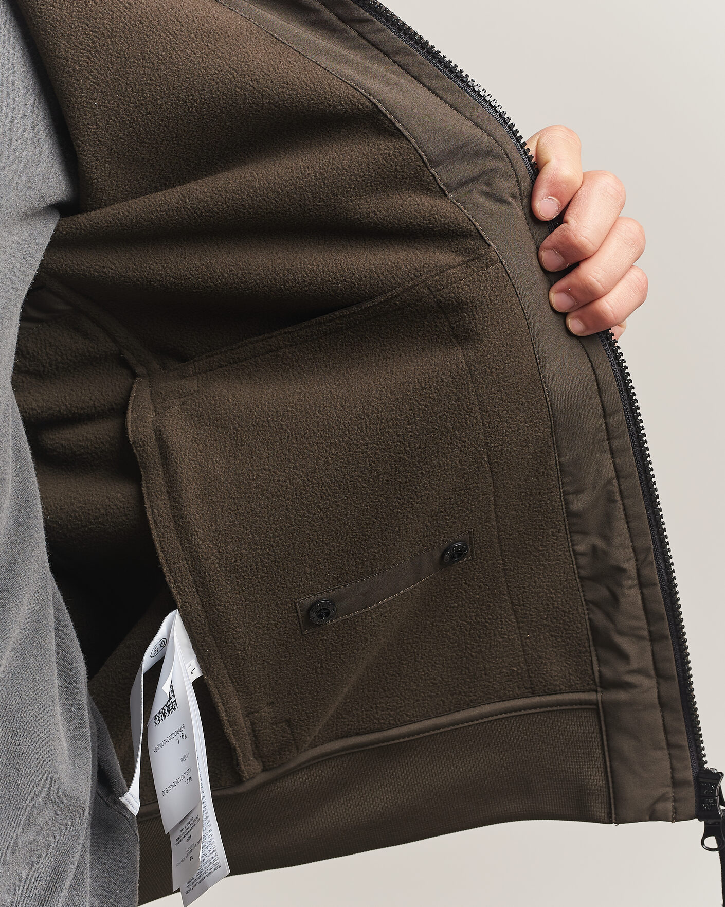 Men | Coats & Jackets | Stone Island | Short Hooded Soft Shell Jacket Coal Grey