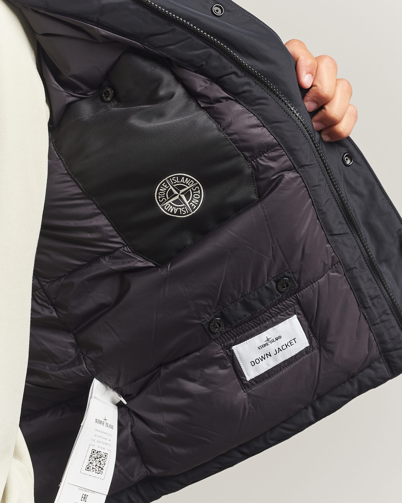 Men | Coats & Jackets | Stone Island | Micro Twill Padded Jacket Black