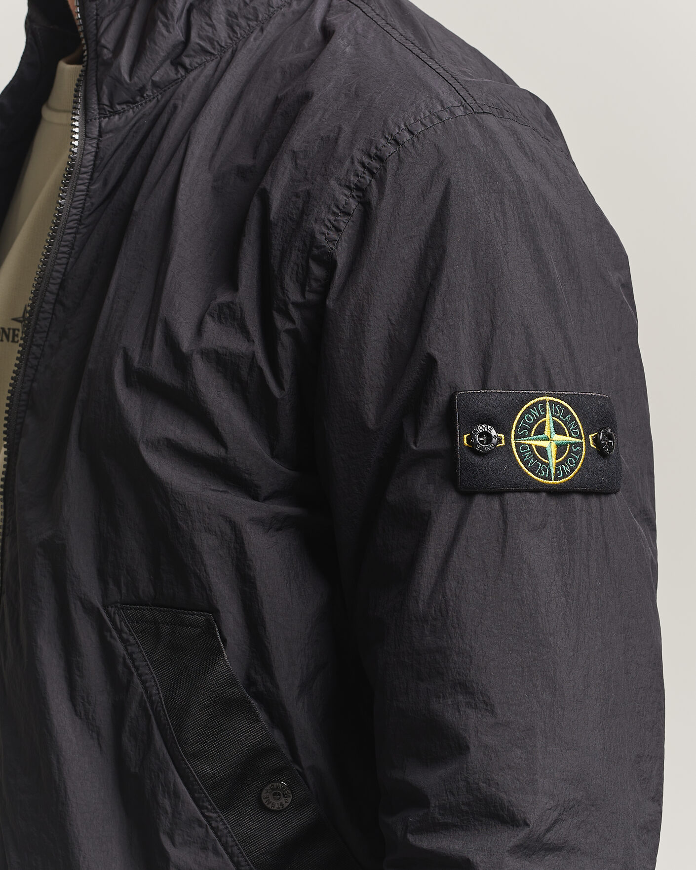 Men | Coats & Jackets | Stone Island | Crinkle Reps Jacket Black