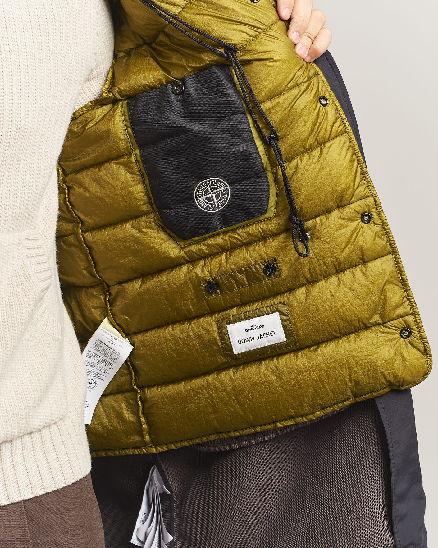 Men | Coats & Jackets | Stone Island | Dense Oxford Nylon TC Fishtail Parka Lead Grey