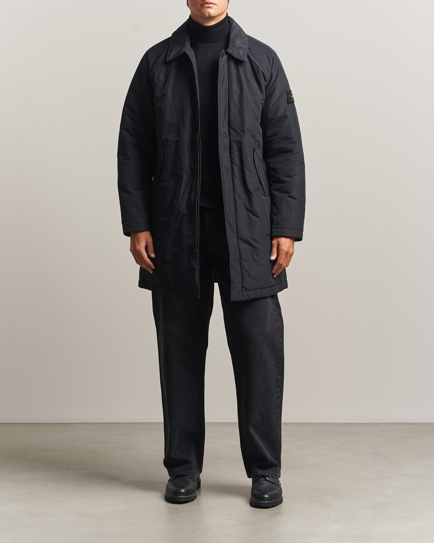 Men | Coats & Jackets | Stone Island | Micro Reps Padded Coat Black