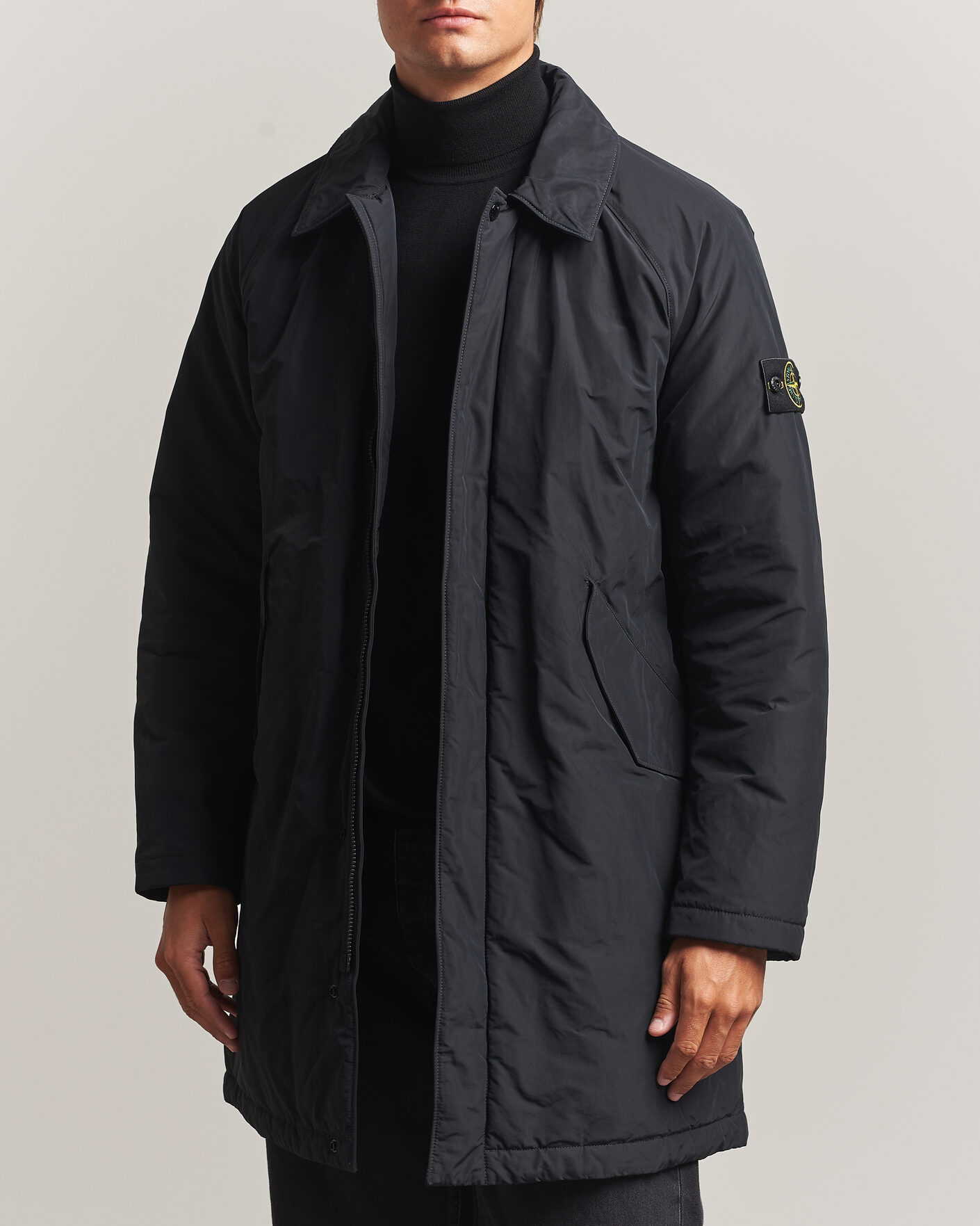 Men | Coats & Jackets | Stone Island | Micro Reps Padded Coat Black