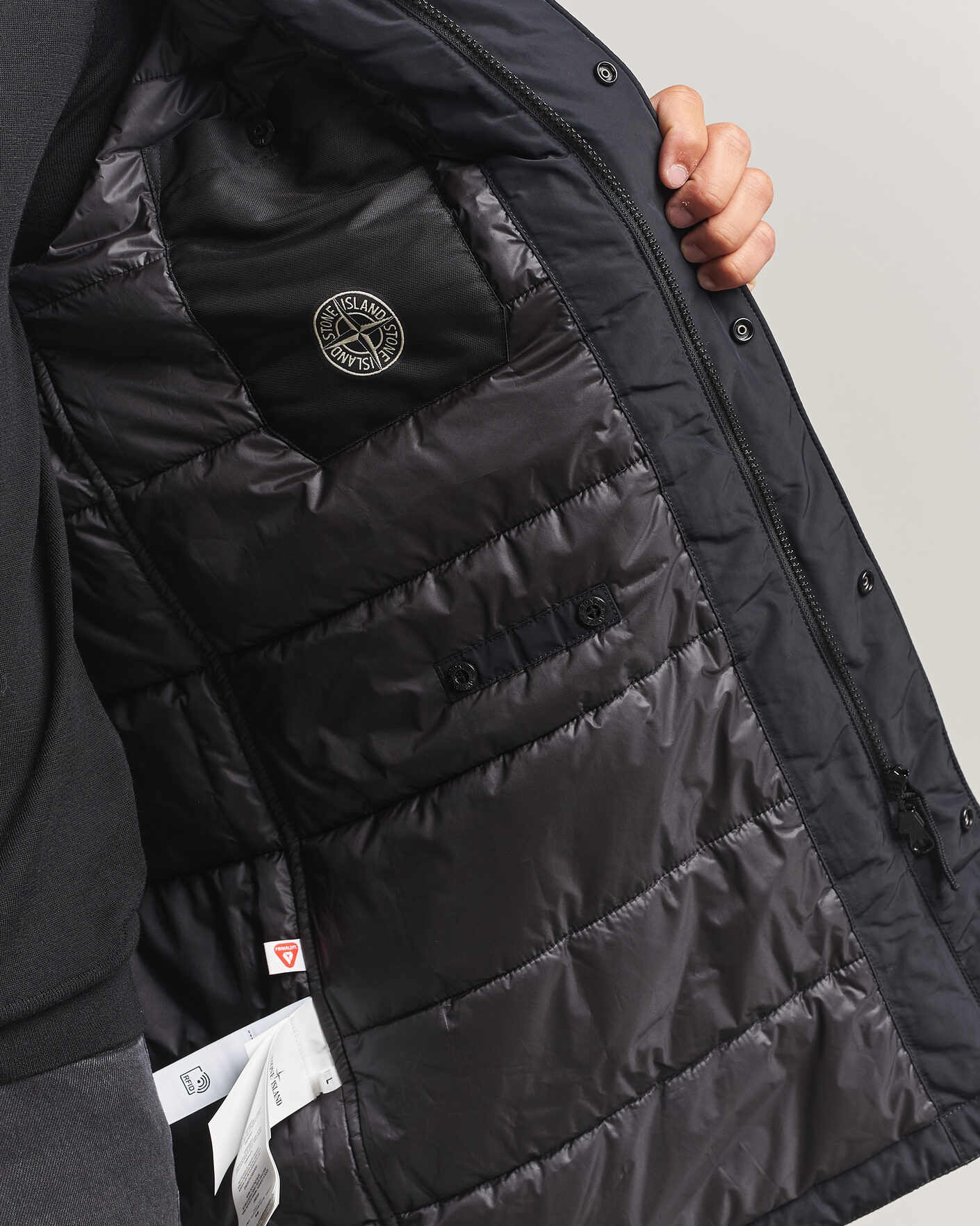 Men | Coats & Jackets | Stone Island | Micro Reps Padded Coat Black
