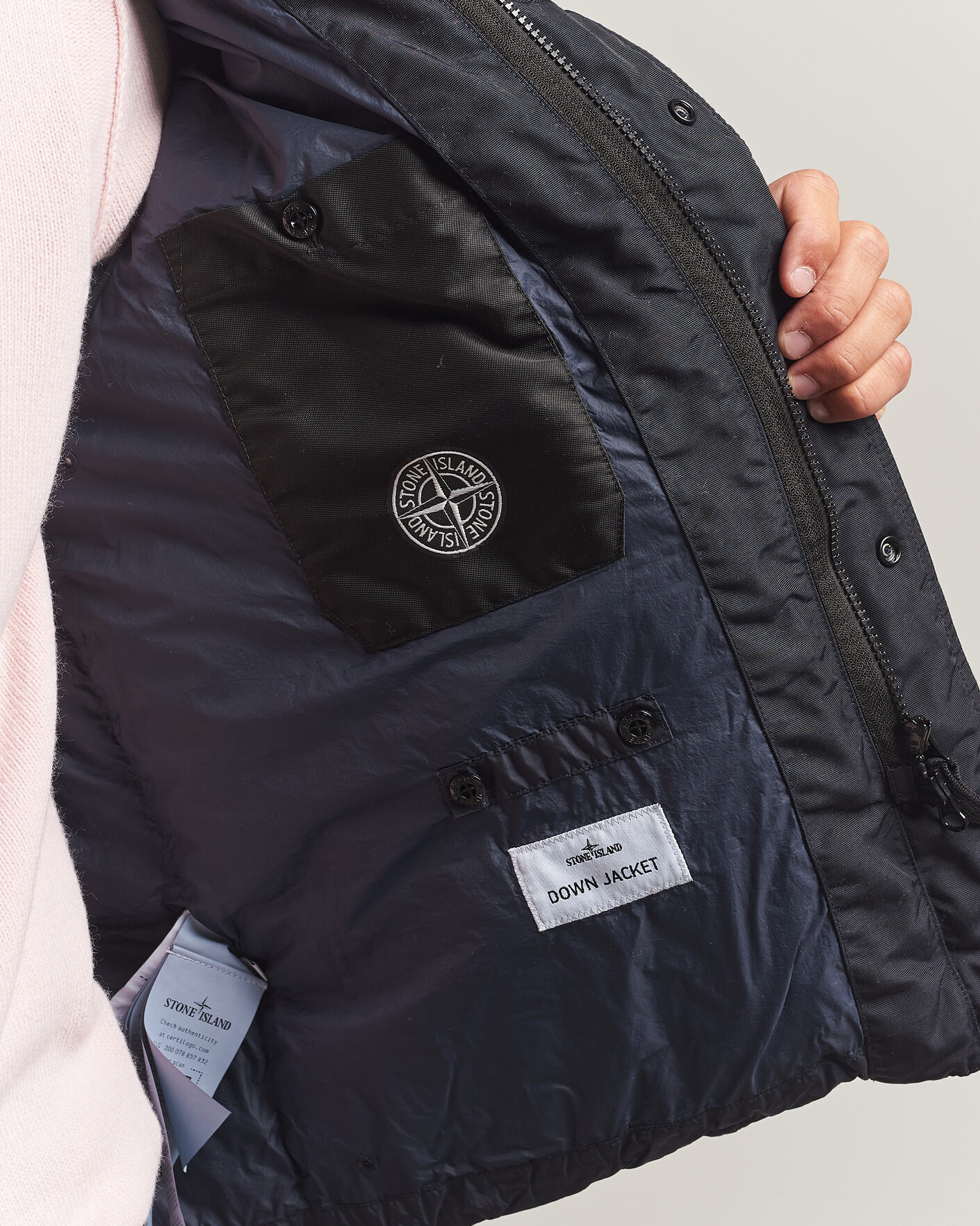 Men | Coats & Jackets | Stone Island | Crinkle Reps Padded Down Jacket Navy Blue