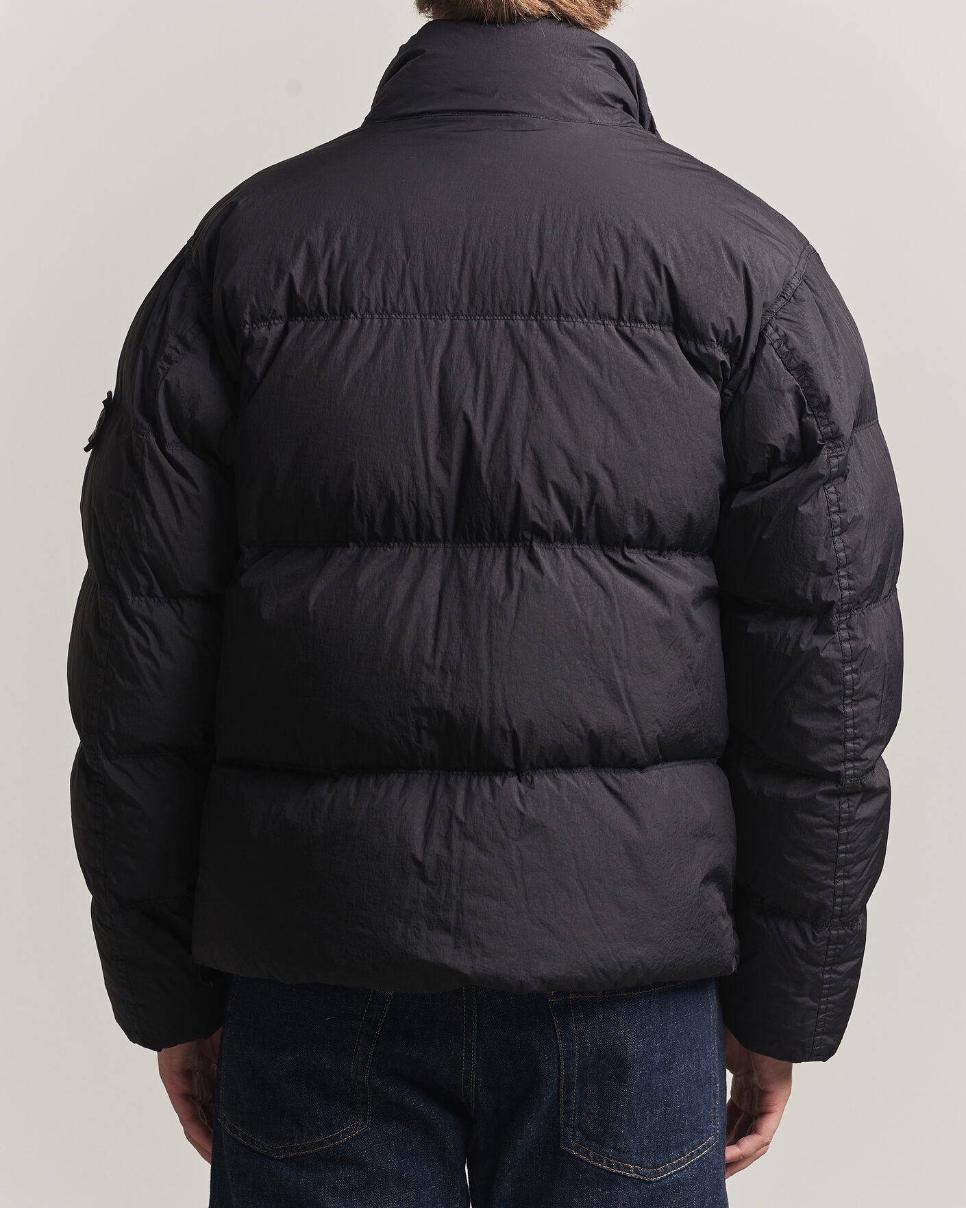 Men | Coats & Jackets | Stone Island | Crinkle Reps Padded Down Jacket Black