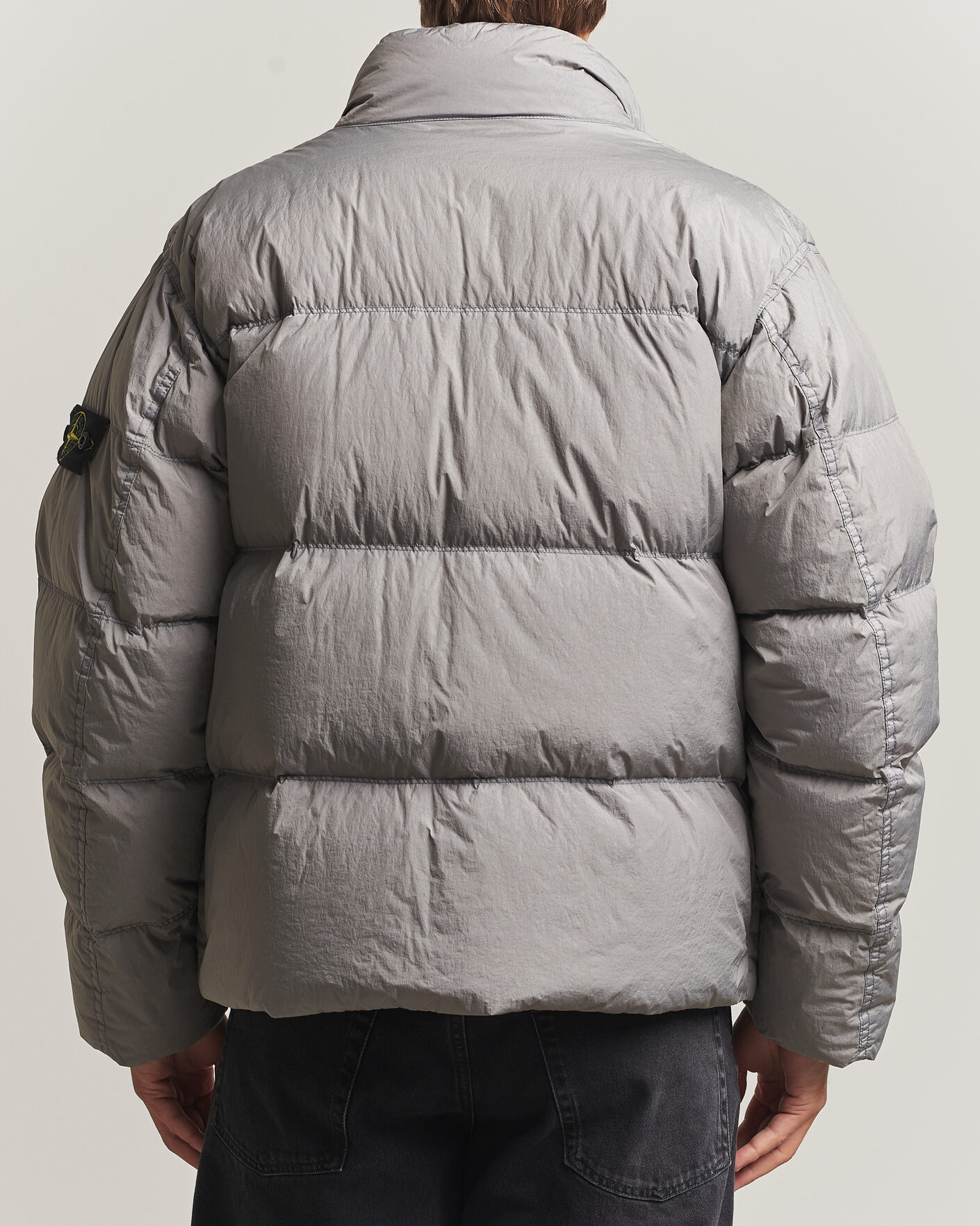 Men | Coats & Jackets | Stone Island | Crinkle Reps Padded Down Jacket Grey