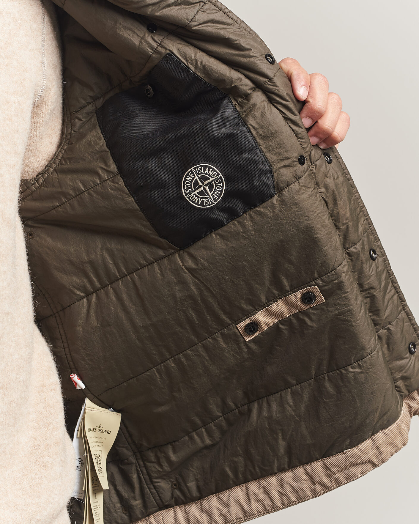 Men | Coats & Jackets | Stone Island | Diagonal Cotton/Wool Field Jacket Biscuit