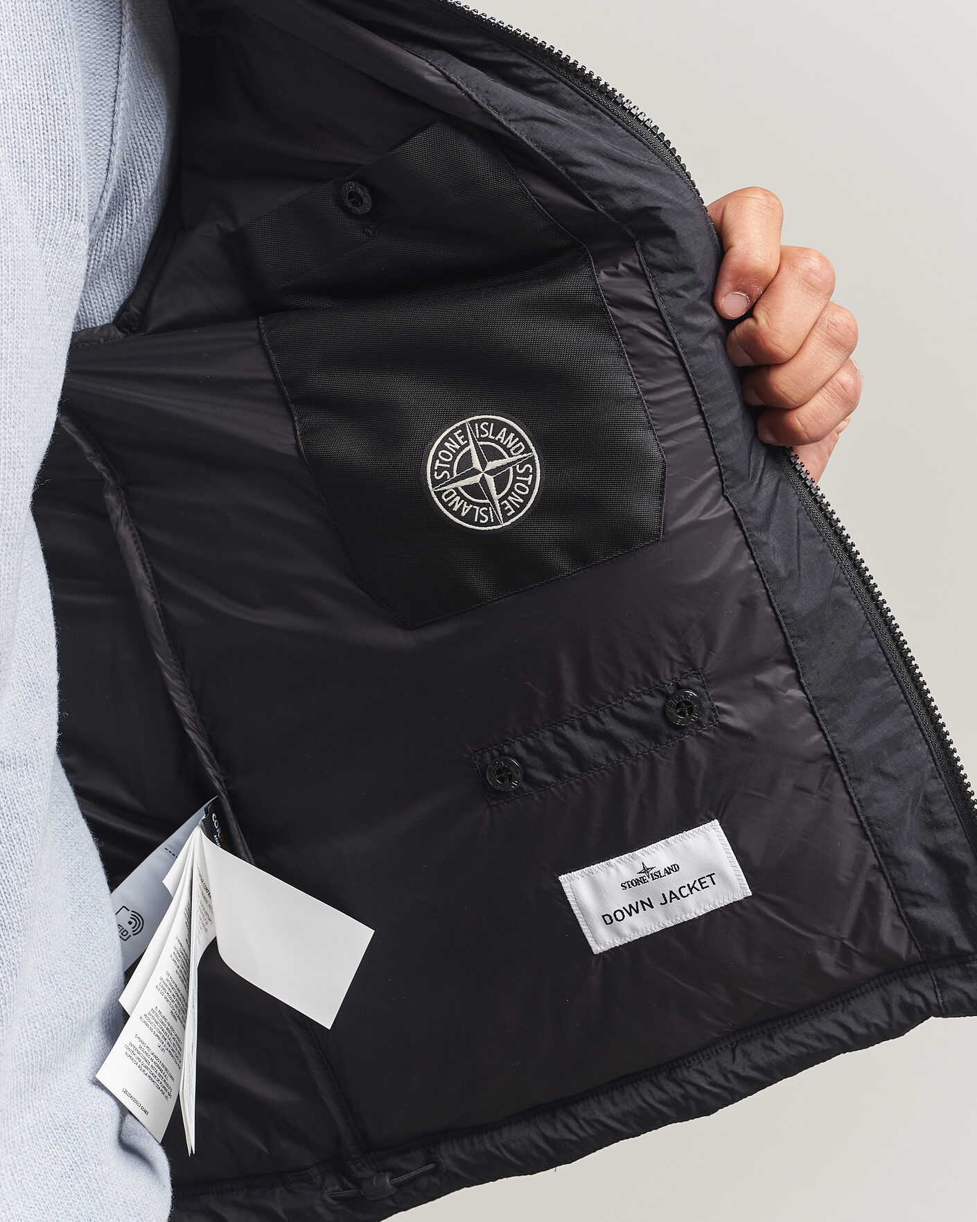 Men | Coats & Jackets | Stone Island | Matt Ripstop Cordura Down Jacket Black