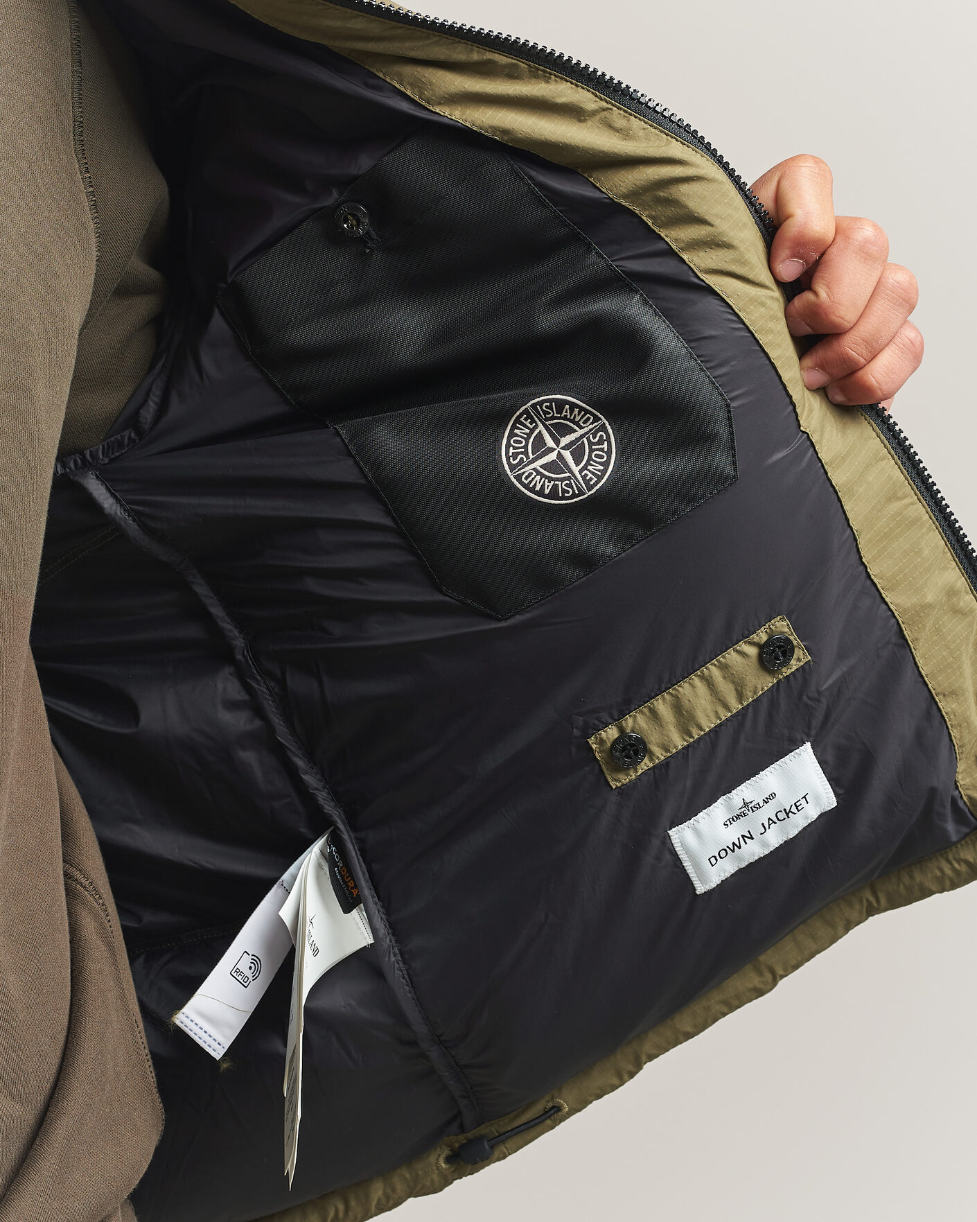 Men | Coats & Jackets | Stone Island | Matt Ripstop Cordura Down Jacket Green