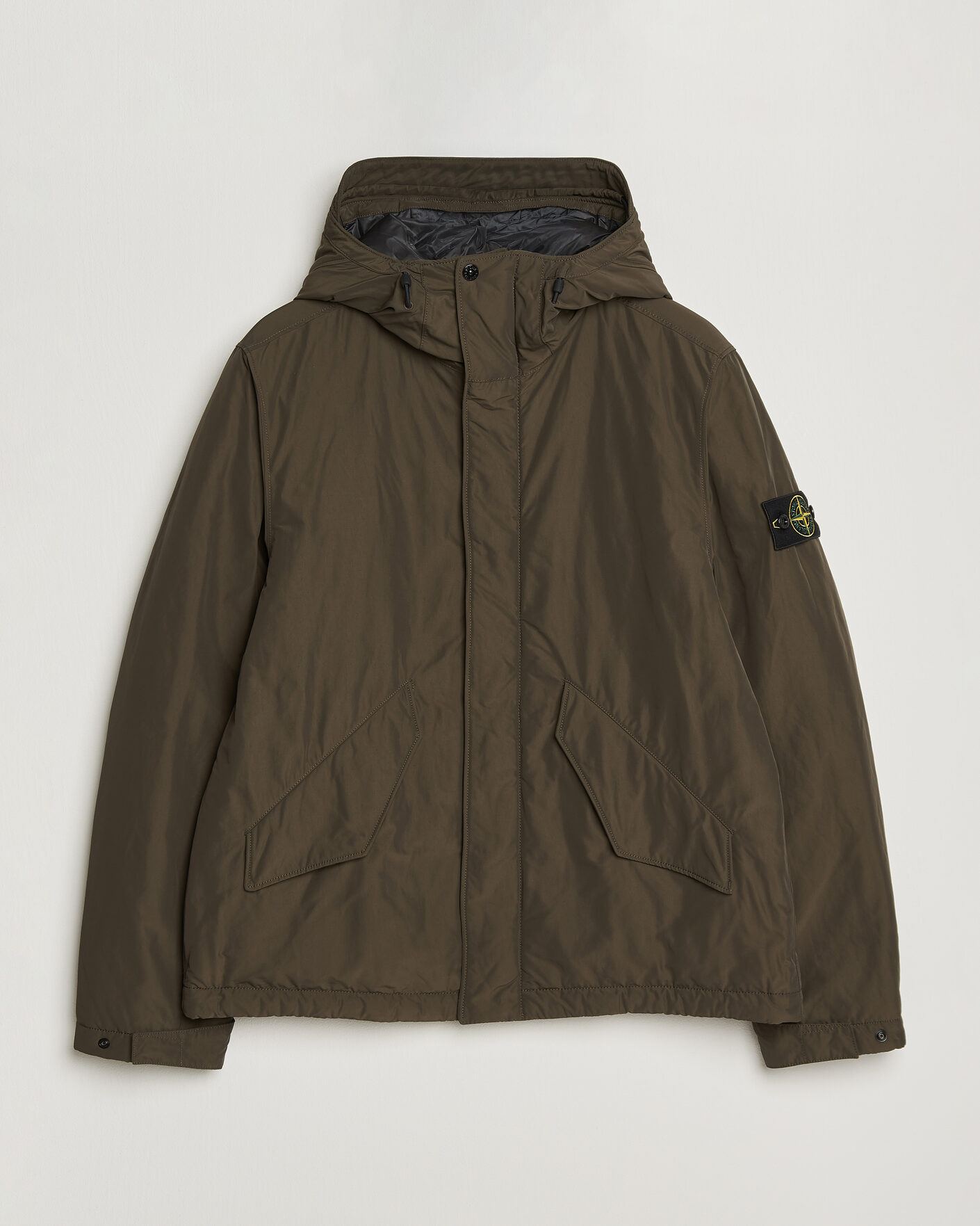 Men | Coats & Jackets | Stone Island | Micro Twill Hood Jacket Coal Grey