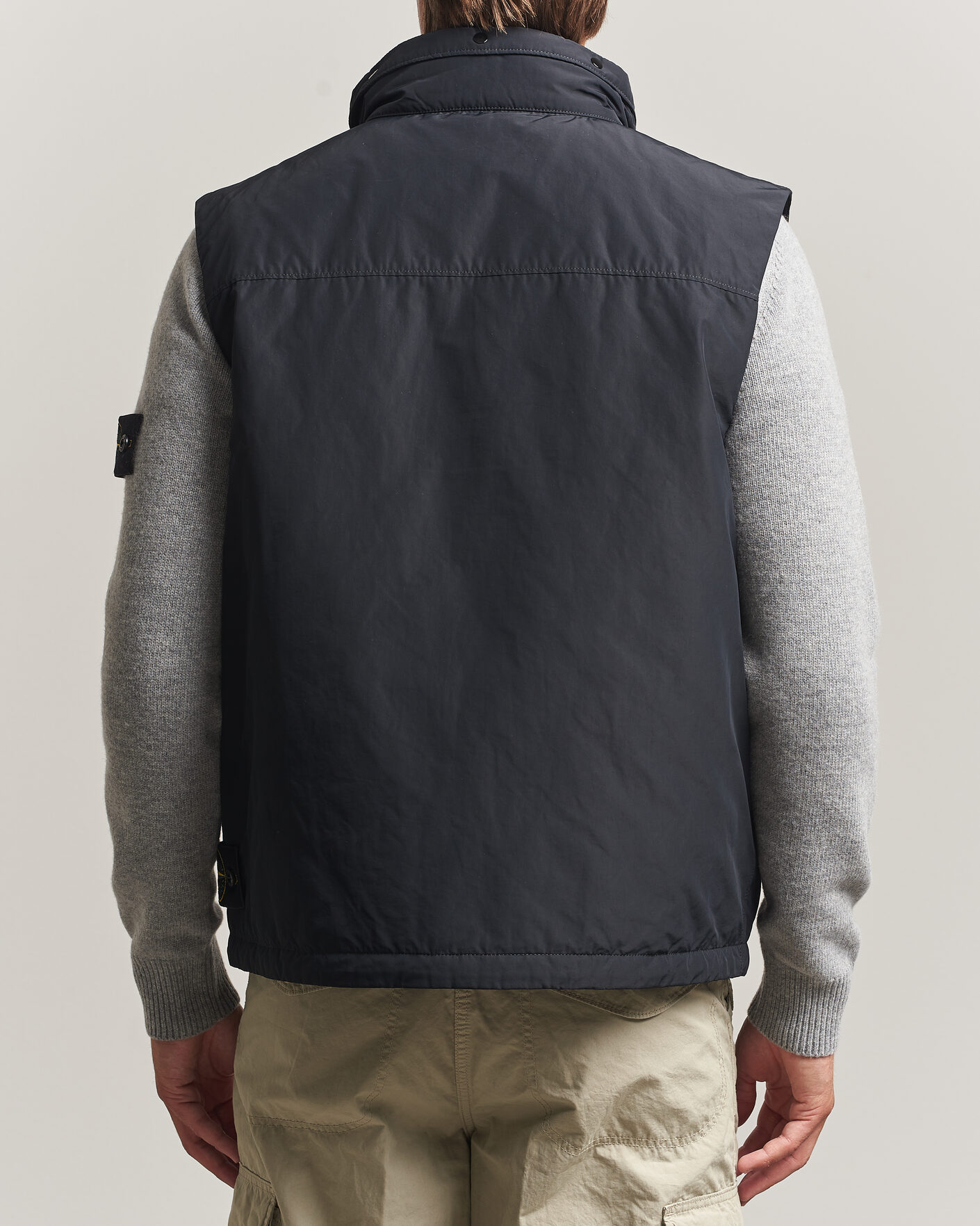Men | Gilets | Stone Island | Micro Twill Padded Vest Black