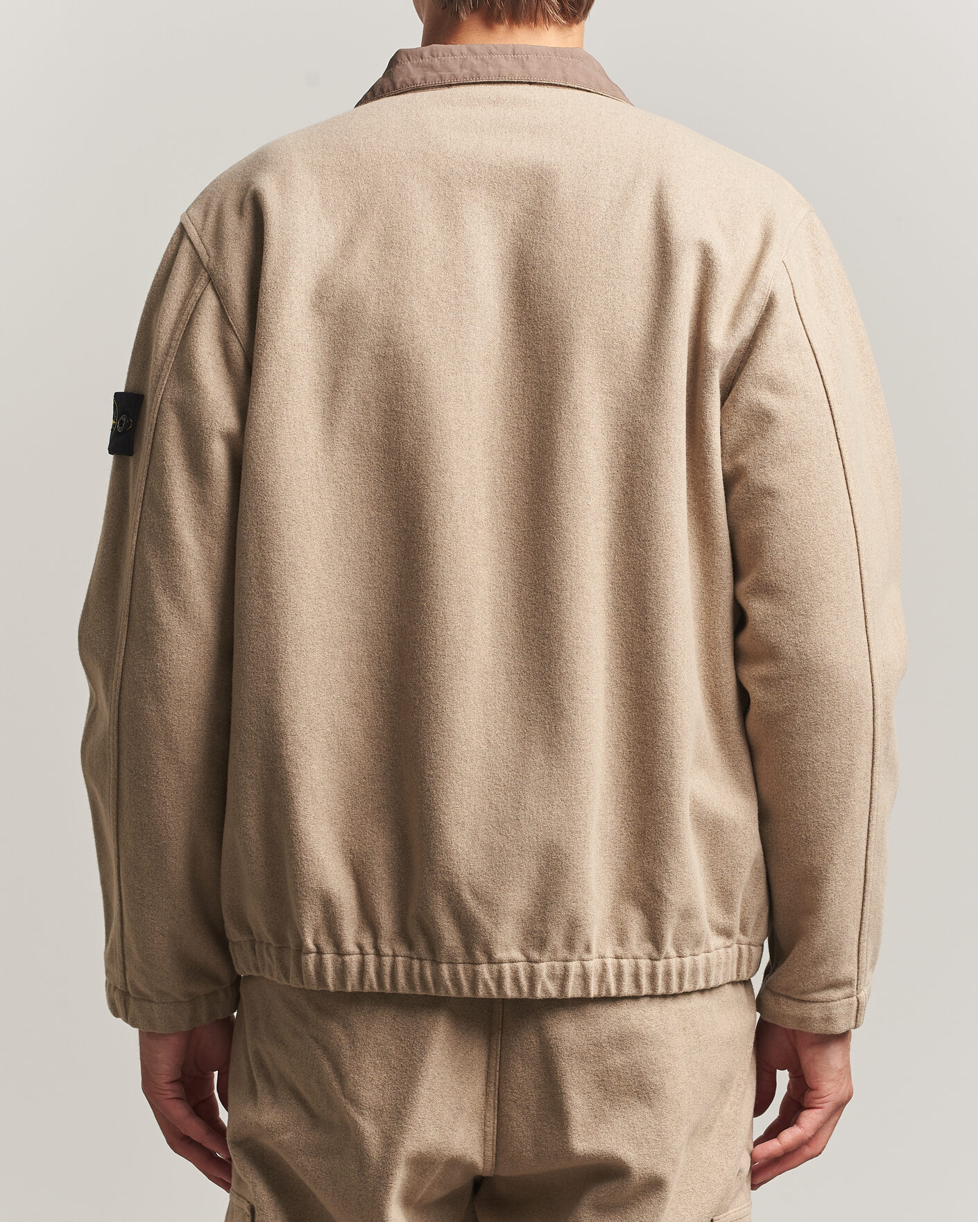 Men | Coats & Jackets | Stone Island | Wool/Nylon Flannel Jacket Biscuit
