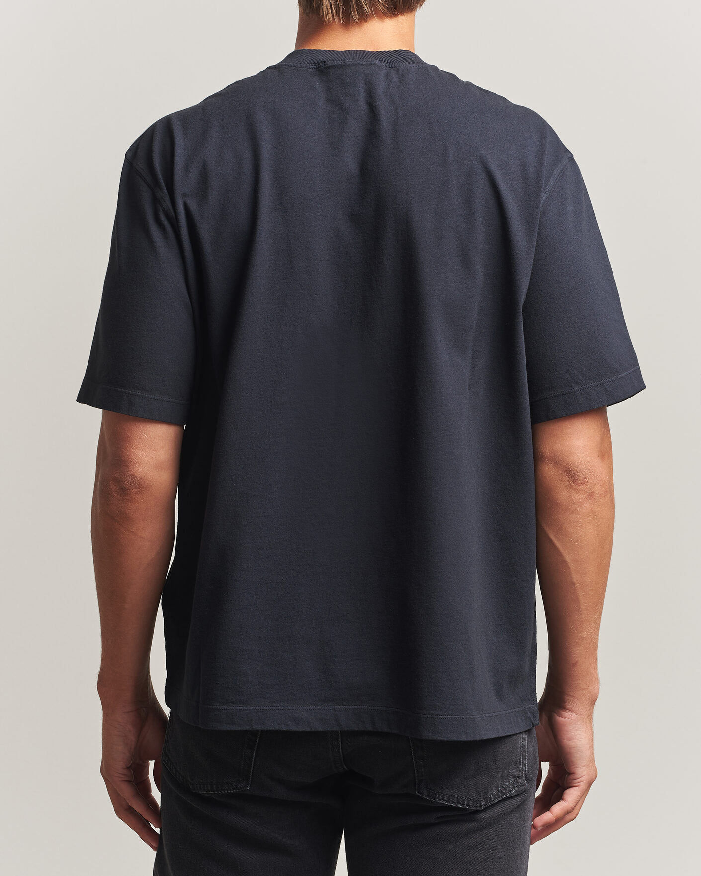 Men | T-Shirts | Stone Island | Combed Organic Cotton T-Shirt Navy Blue