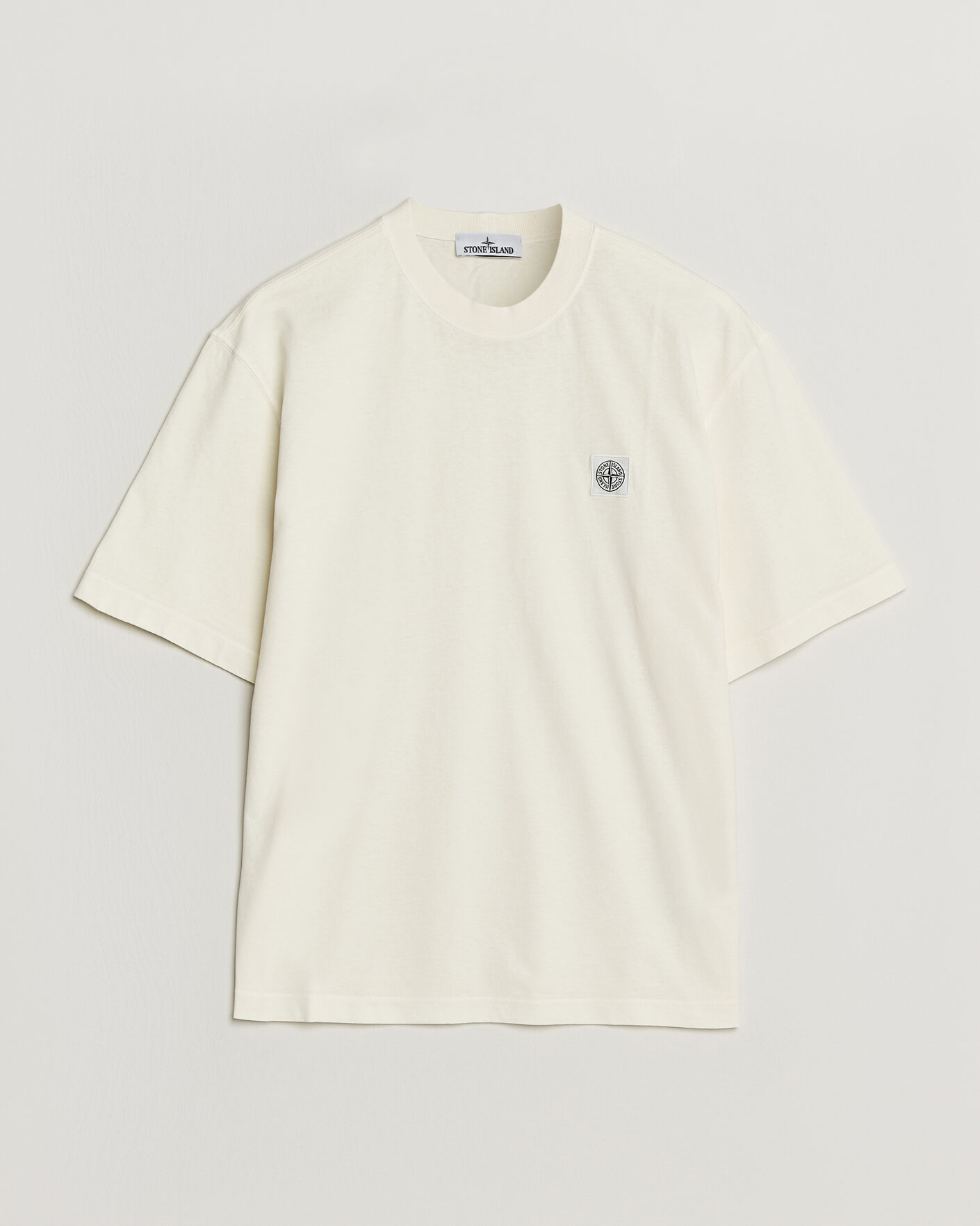 Men | T-Shirts | Stone Island | Combed Organic Cotton T-Shirt Ivory