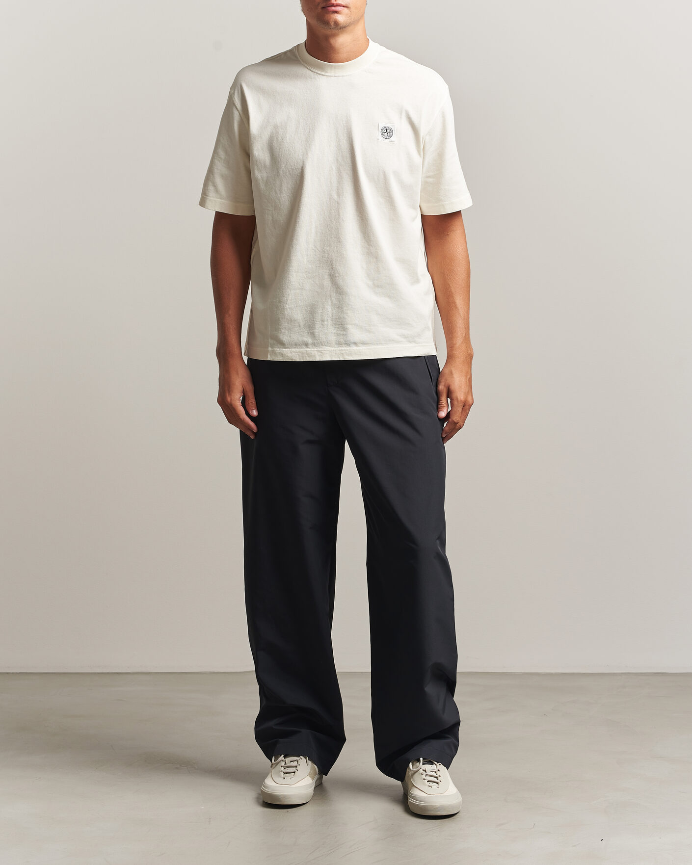 Men | T-Shirts | Stone Island | Combed Organic Cotton T-Shirt Ivory