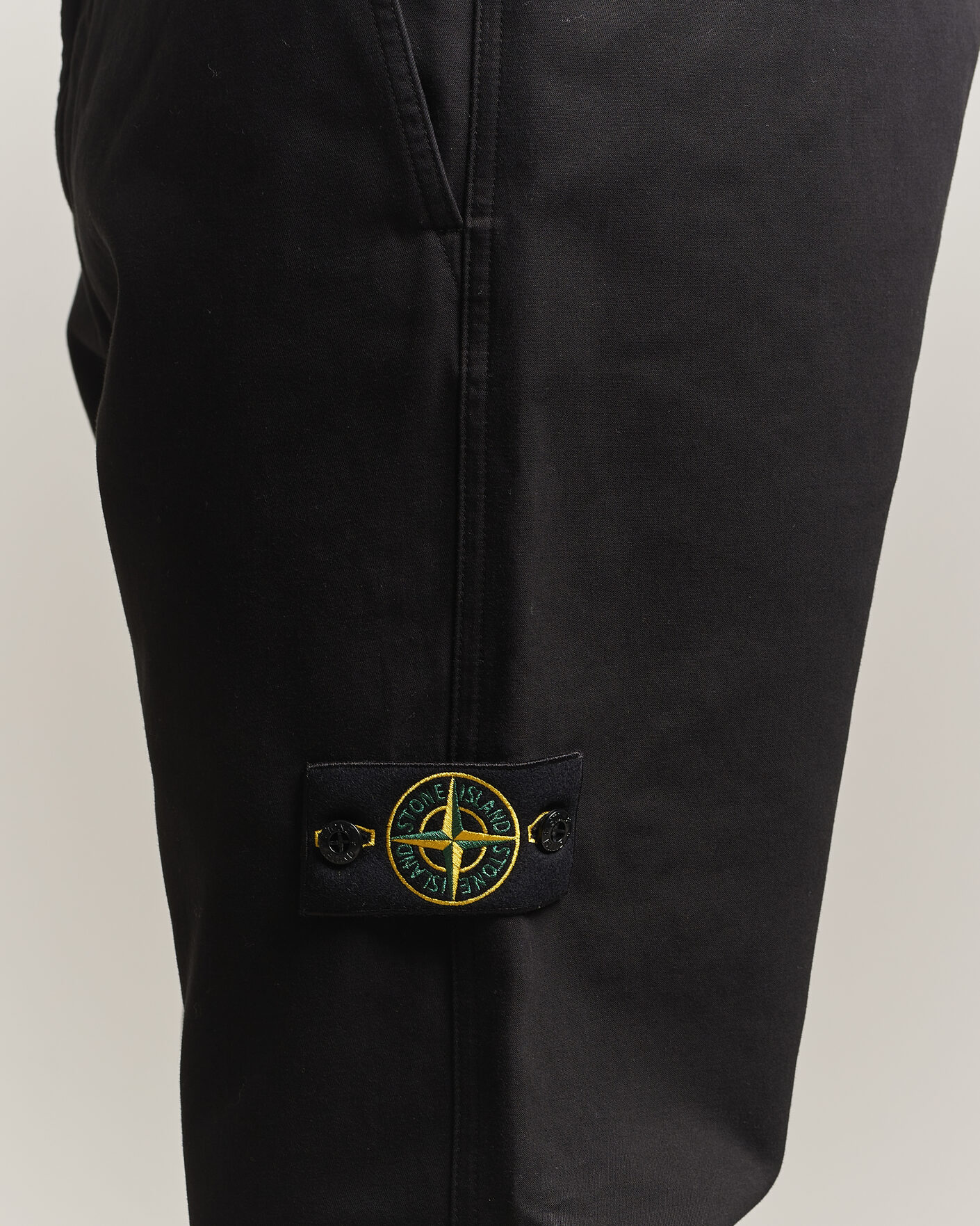 Men | Trousers | Stone Island | Dense Cotton Twill Pants Black