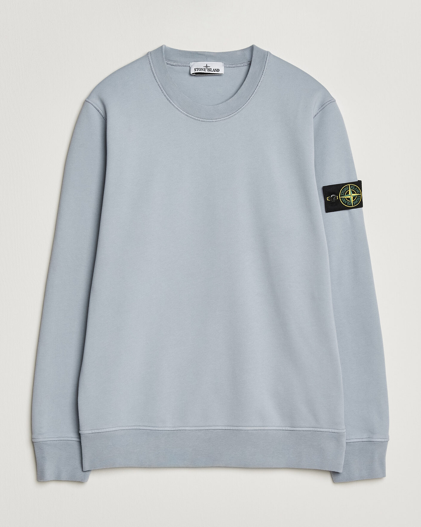 Men | Sweaters & Knitwear | Stone Island | Garment Dyed Fleece Sweatshirt Ash Grey