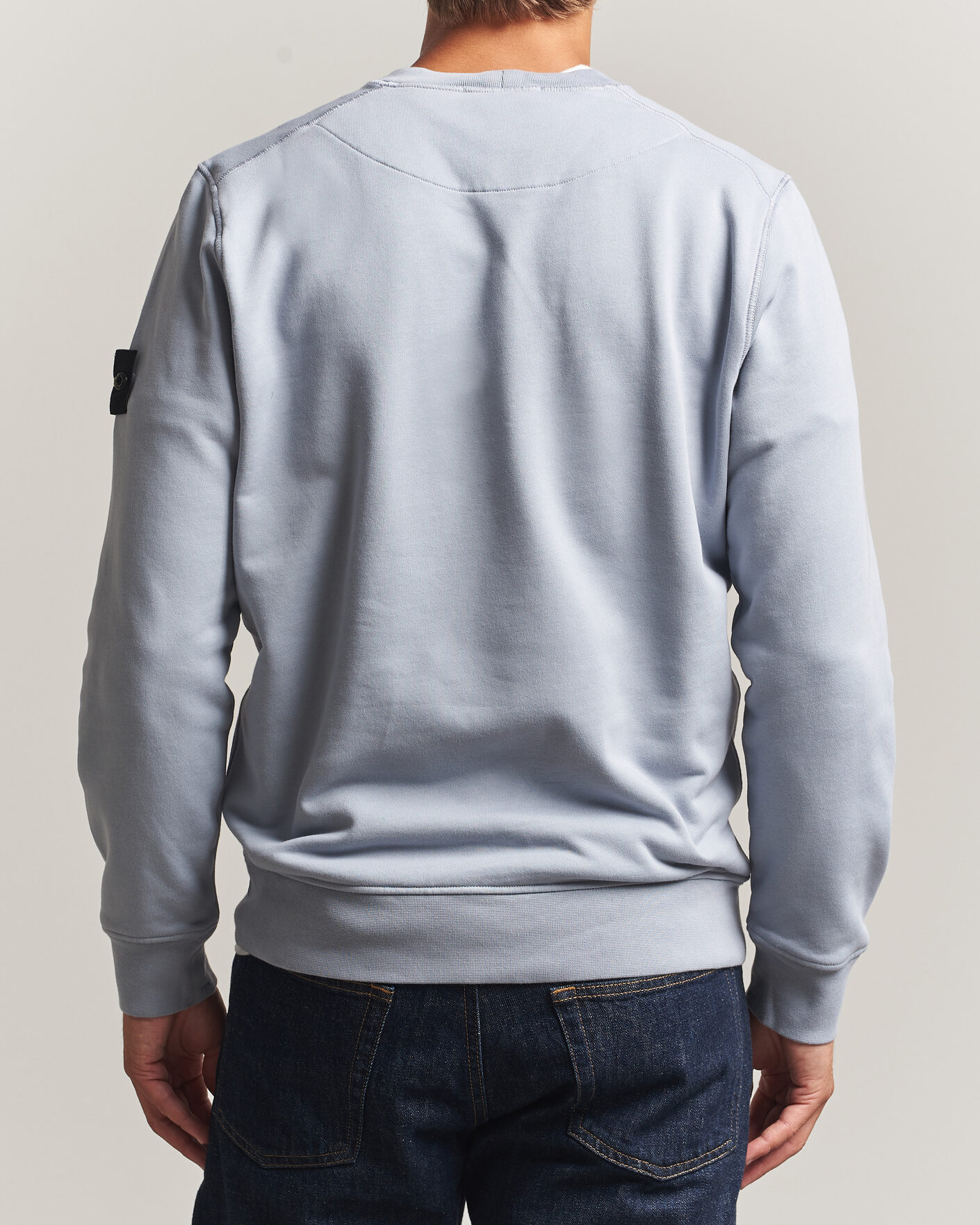 Men | Sweaters & Knitwear | Stone Island | Garment Dyed Fleece Sweatshirt Ash Grey