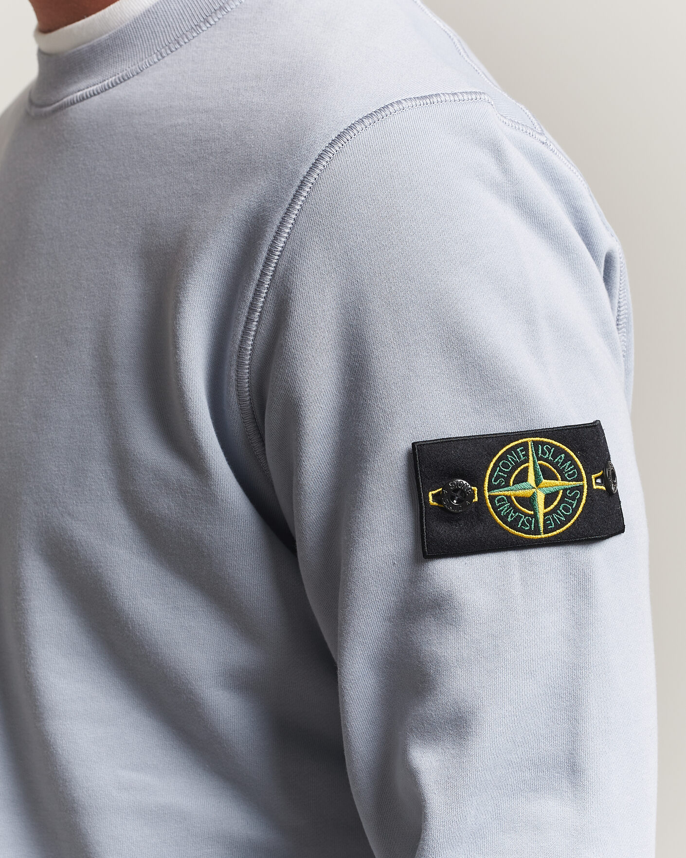 Men | Sweaters & Knitwear | Stone Island | Garment Dyed Fleece Sweatshirt Ash Grey