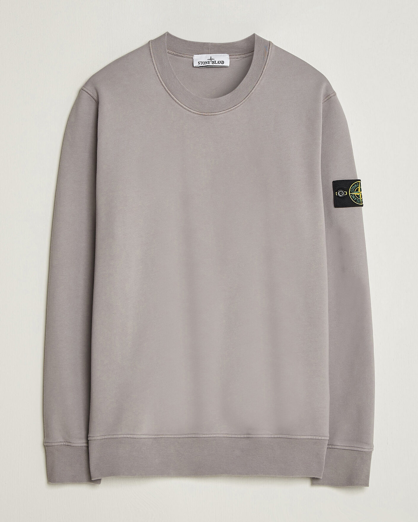 Men | Sweaters & Knitwear | Stone Island | Garment Dyed Fleece Sweatshirt Grey