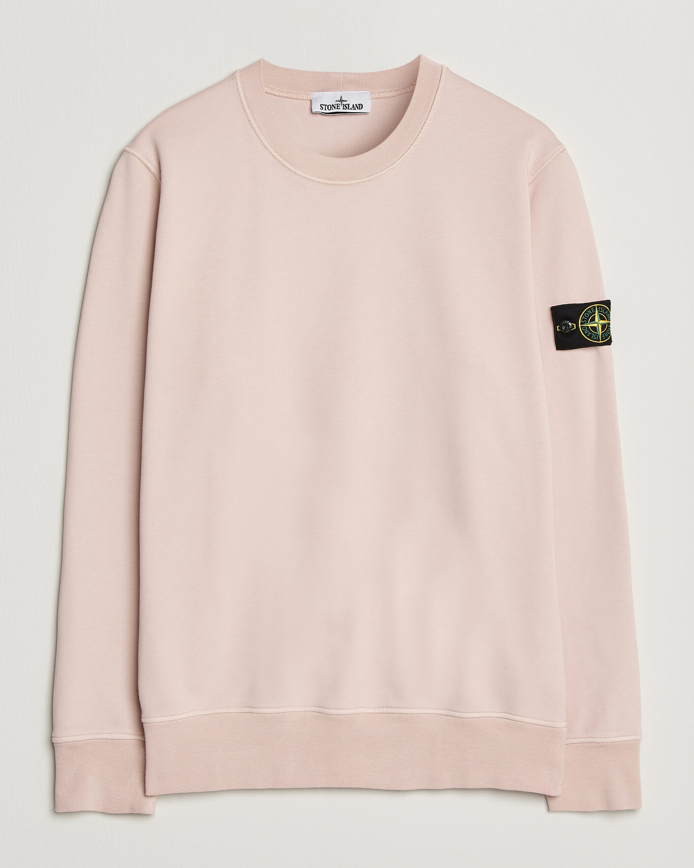 Men | Sweaters & Knitwear | Stone Island | Garment Dyed Fleece Sweatshirt Antique Rose