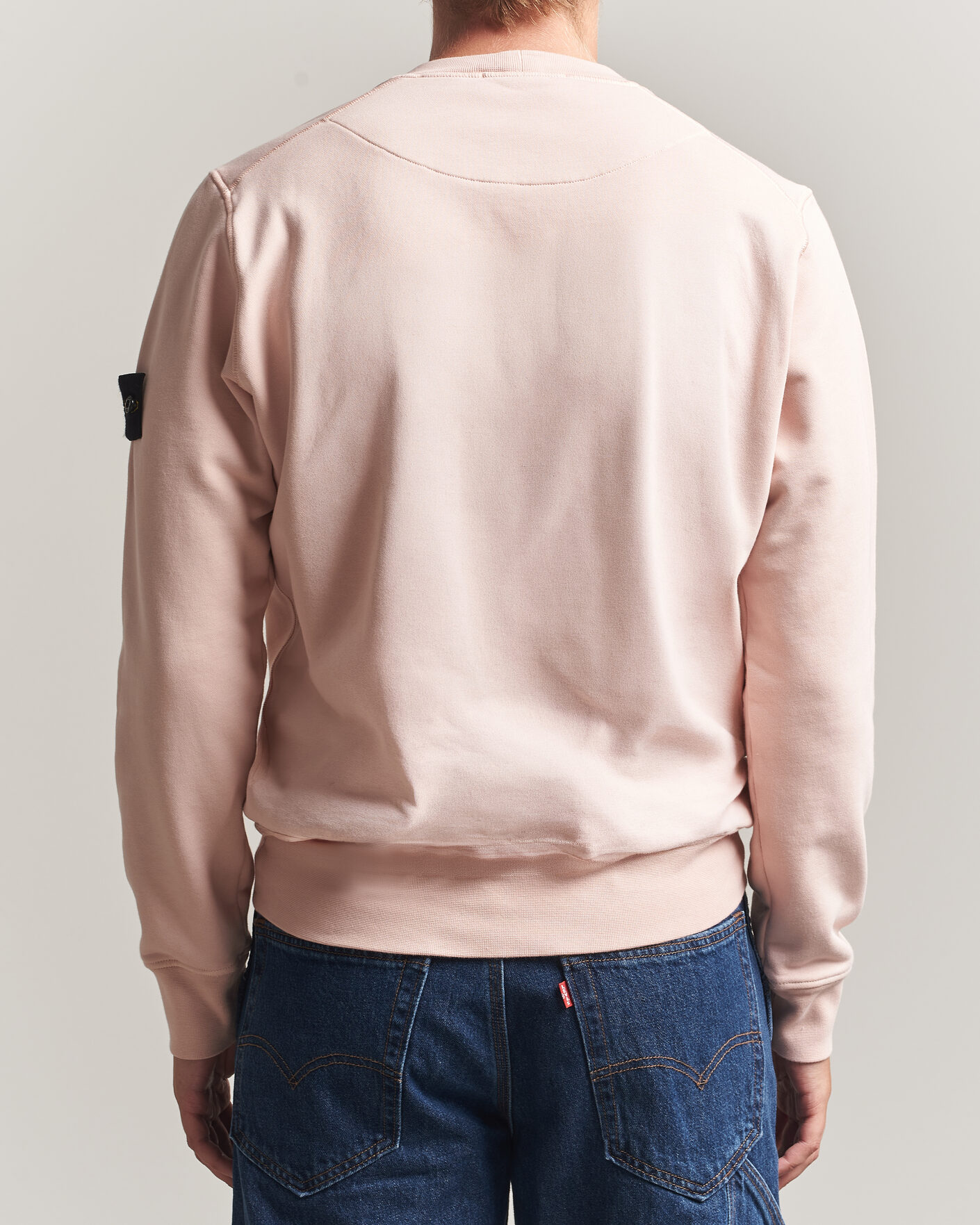 Men | Sweaters & Knitwear | Stone Island | Garment Dyed Fleece Sweatshirt Antique Rose