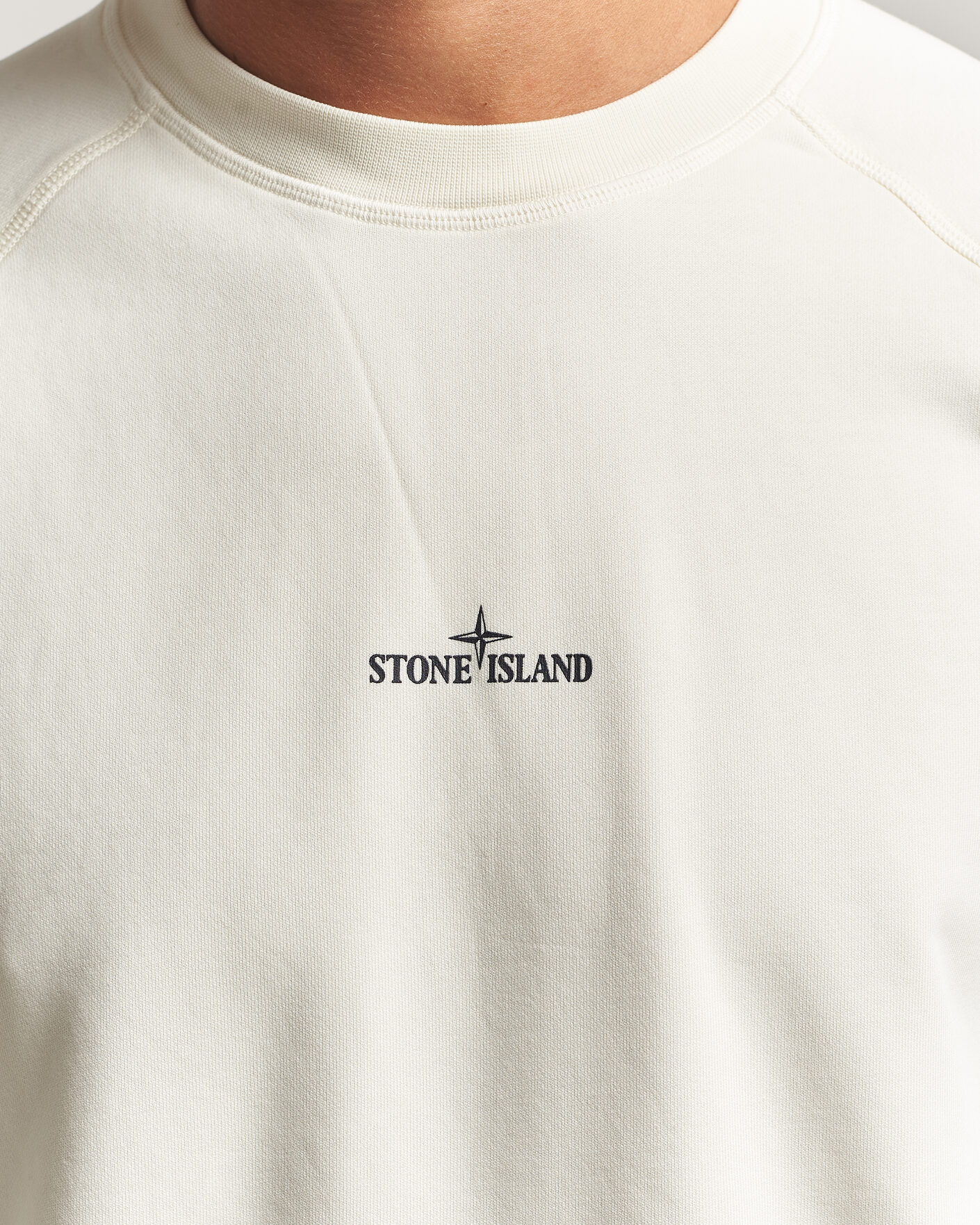 Men | Sweaters & Knitwear | Stone Island | Garment Dyed Fleece Desert Print Sweatshirt Ivory