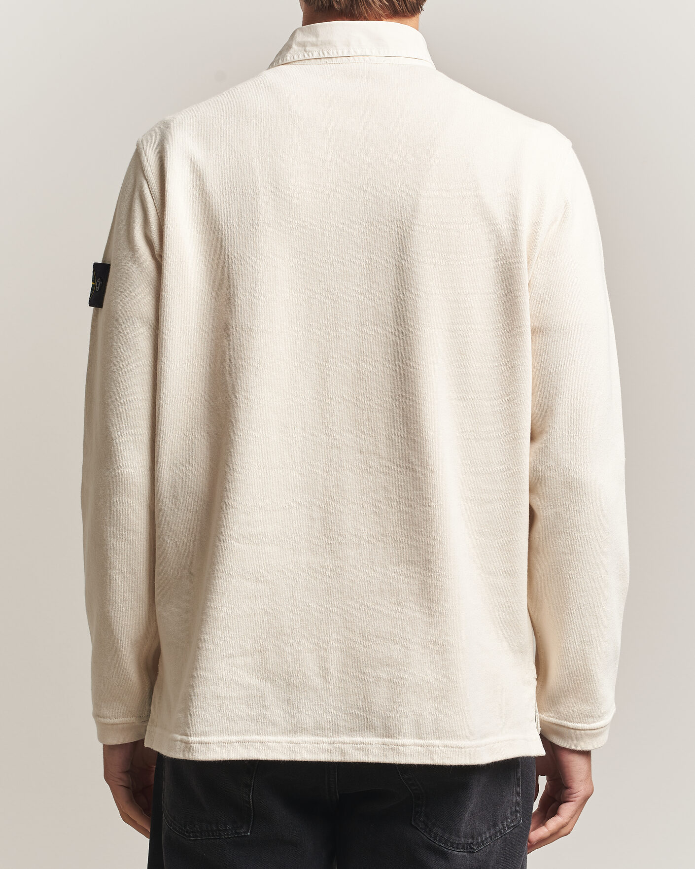 Men | Sweaters & Knitwear | Stone Island | Heavy Cotton Jersey Polo Ivory