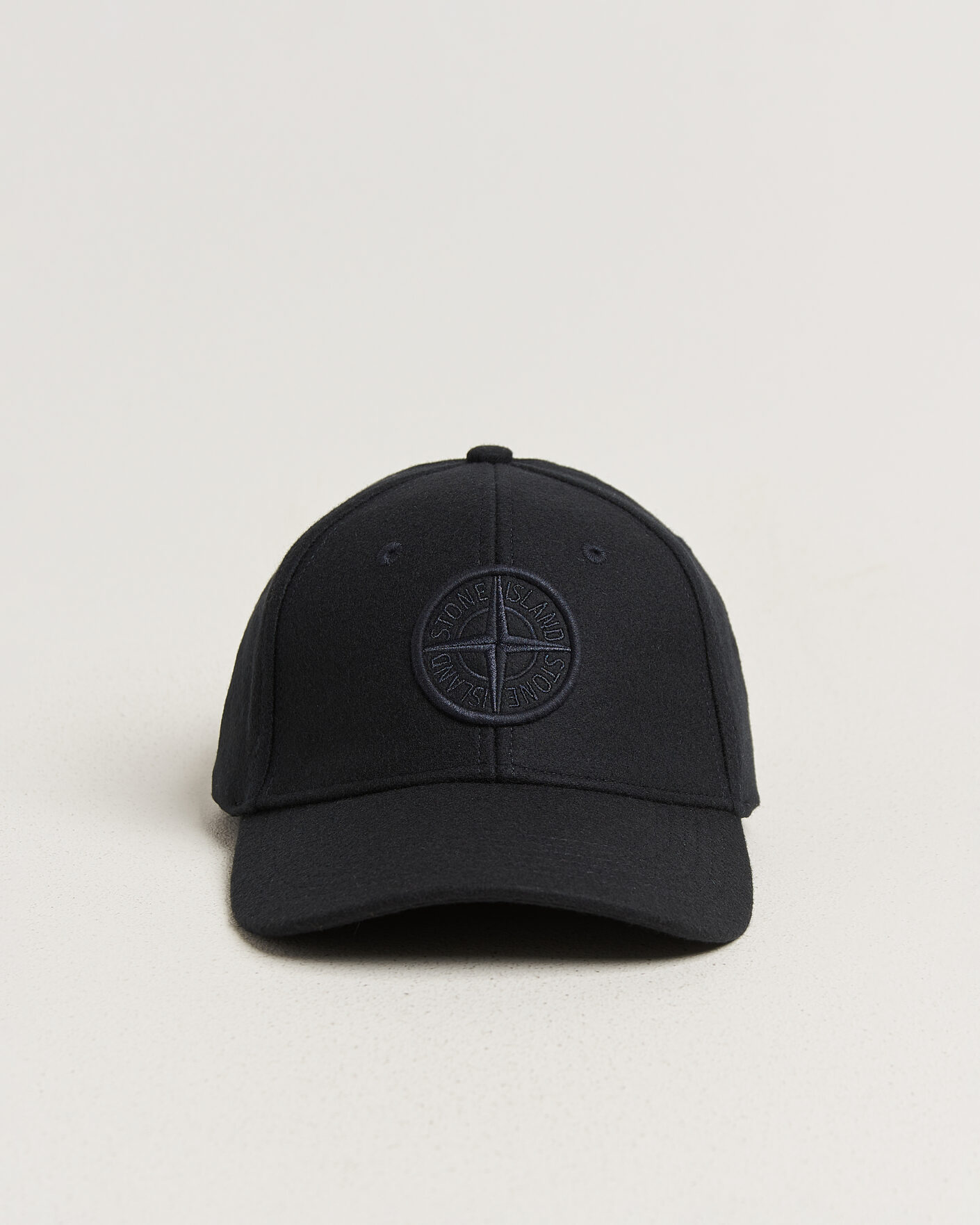 Men | Hats & Caps | Stone Island | Wool/Nylon Flannel Cap Navy Blue