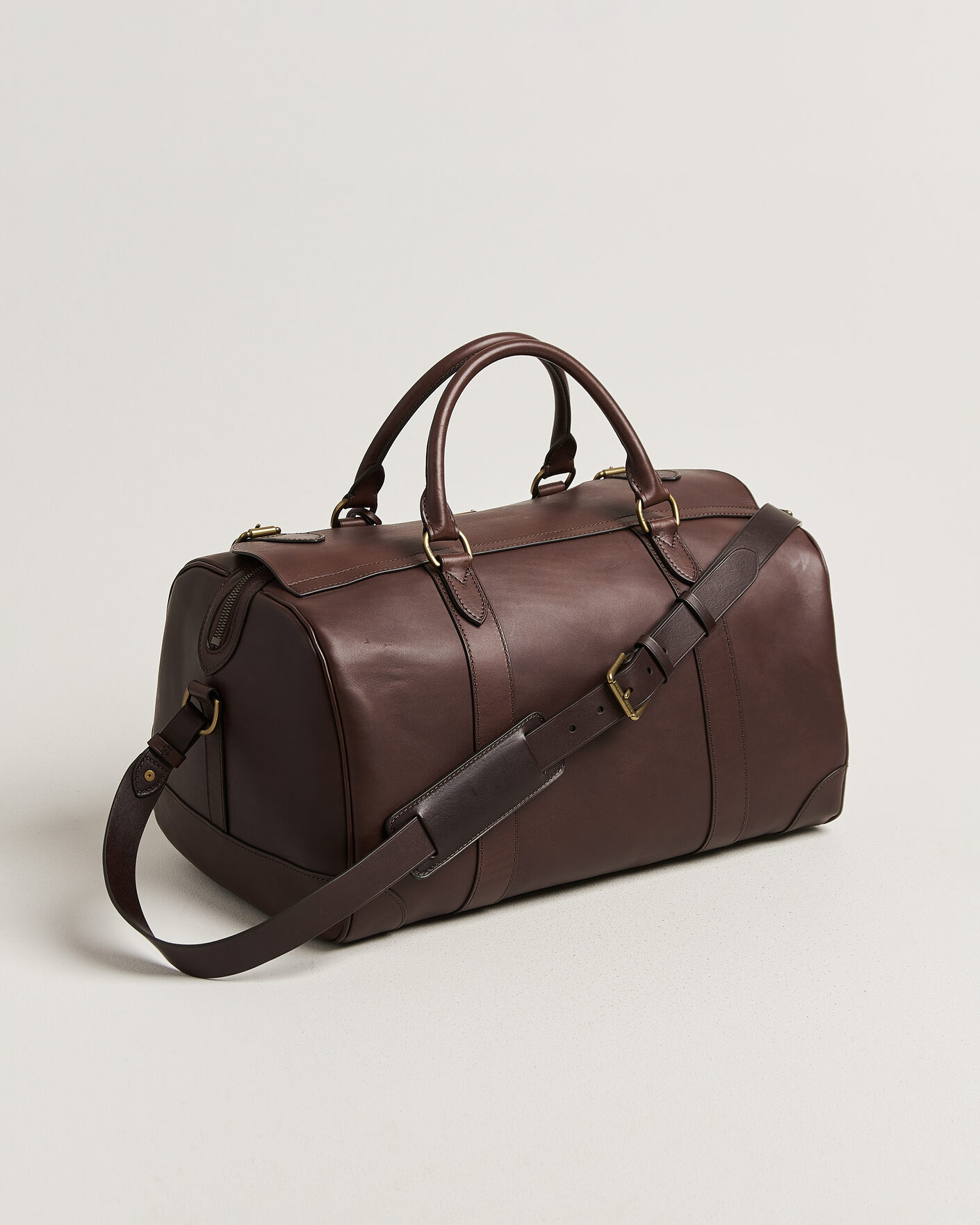 Men | Bags | Polo Ralph Lauren | Leather Duffle Bag Burnished Brown