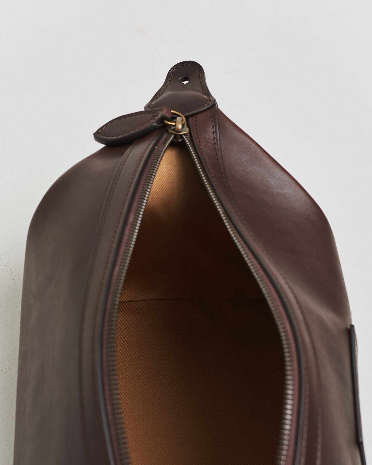 Men | Bags | Polo Ralph Lauren | Leather Washbag Burnished Brown