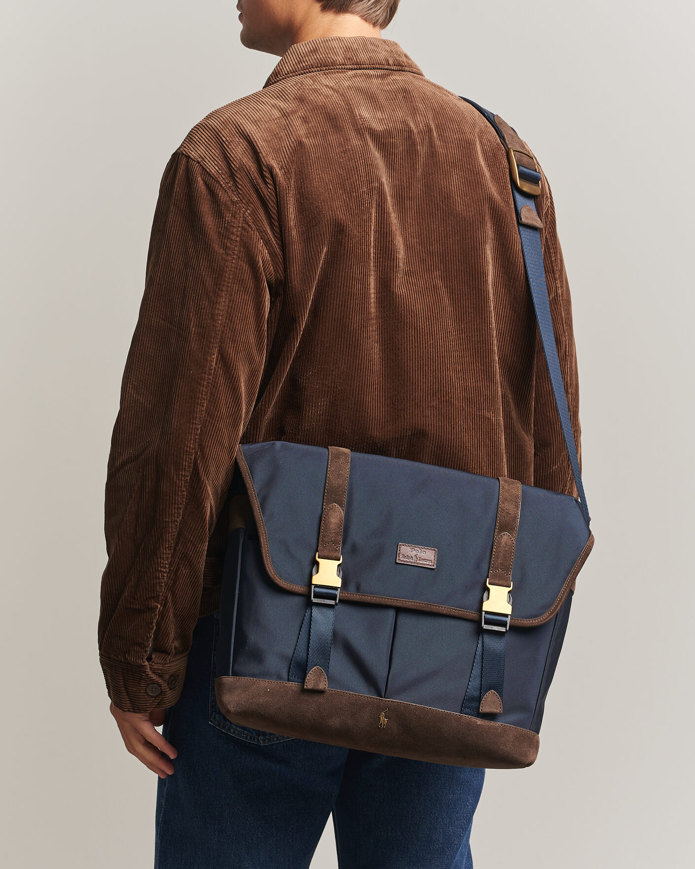Men | Bags | Polo Ralph Lauren | Messenger Duffle Bag Newport Navy/Brown