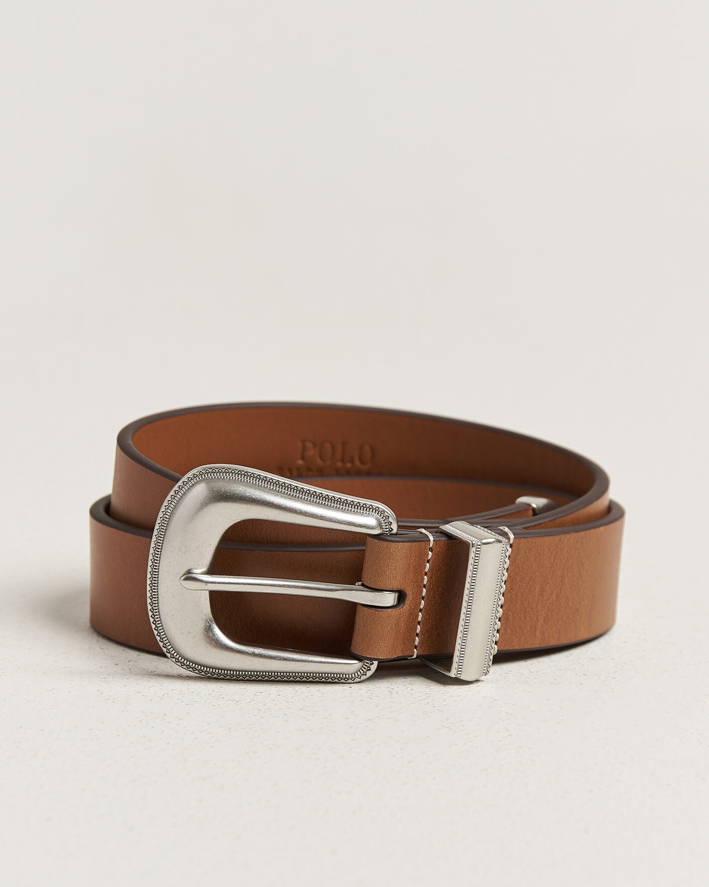 Men | Belts | Polo Ralph Lauren | Western Denim Belt Tan