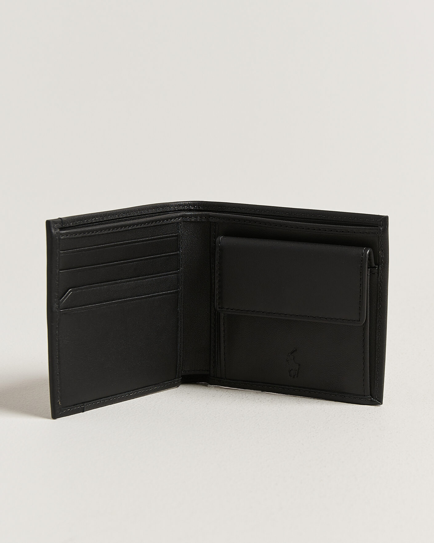 Men | Wallets | Polo Ralph Lauren | Smooth Leather Wallet Black