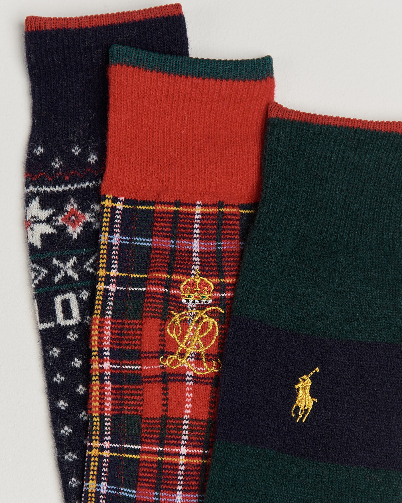 Men | Underwear & Socks | Polo Ralph Lauren | 3-Pack Lambswool Sock Hunter Multi