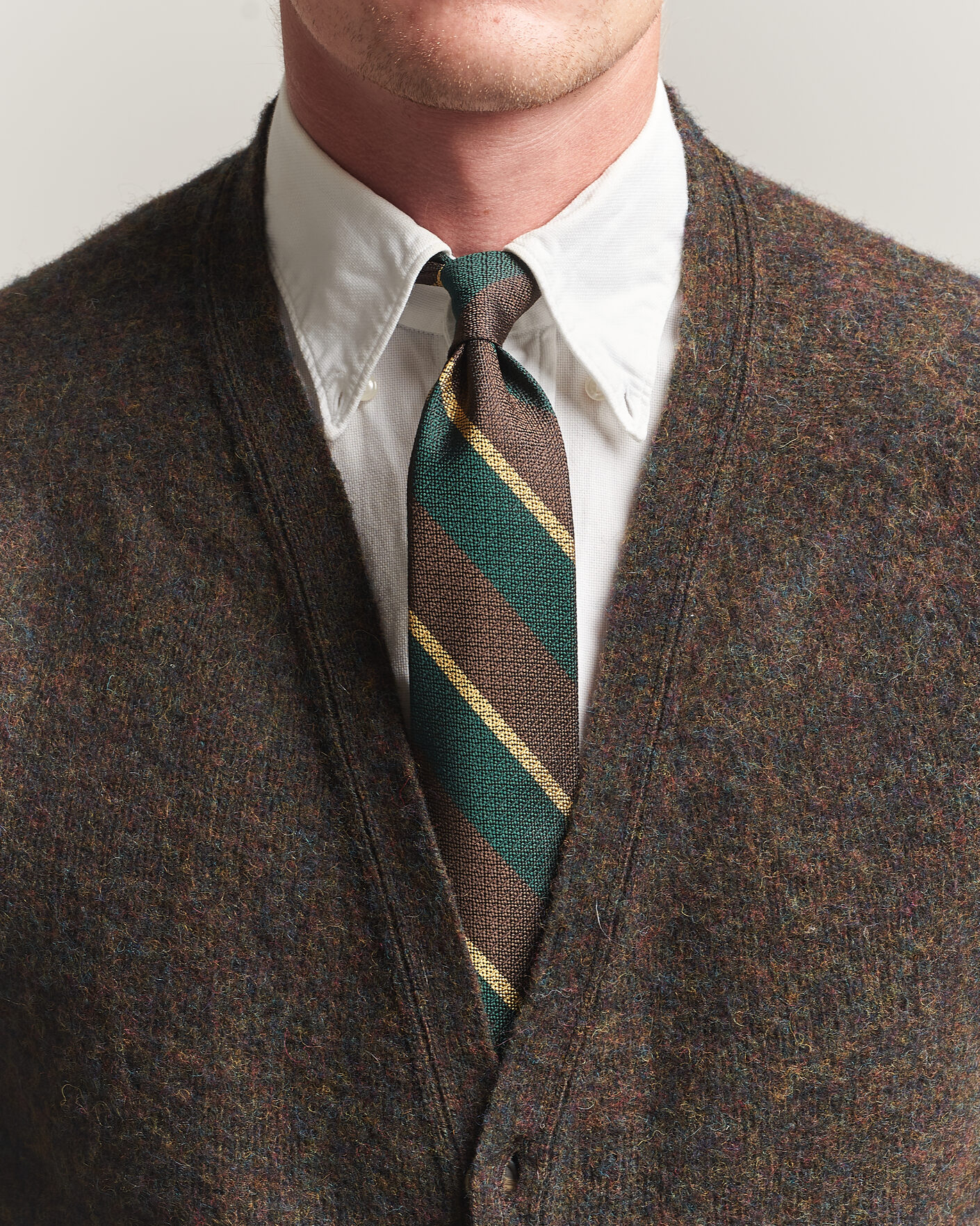 Men | Ties | Polo Ralph Lauren | Striped Vintage Tie Brown/Green
