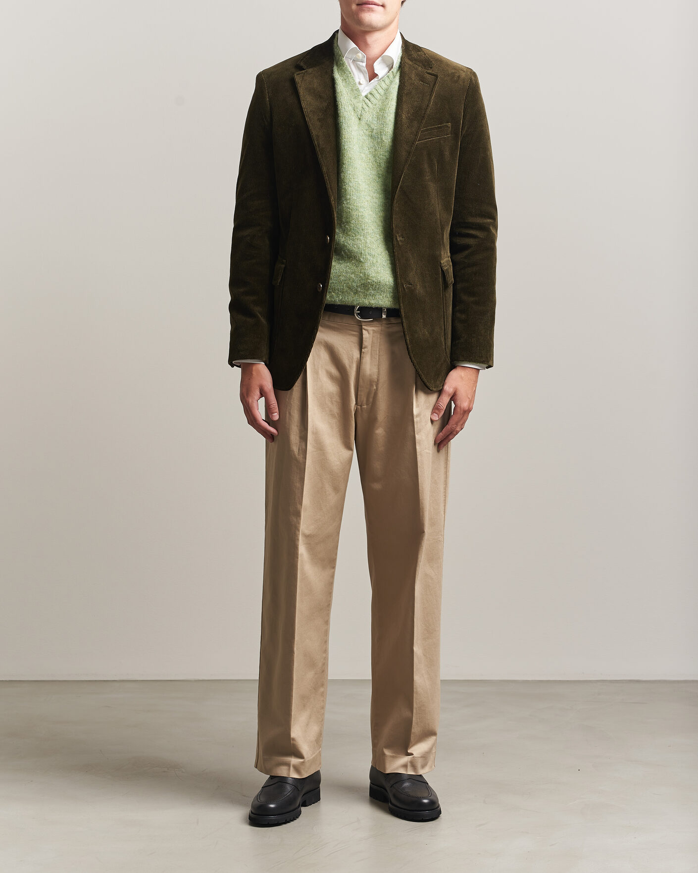Men | Blazers | Polo Ralph Lauren | Single Breasted Corduroy Sportcoat Fall Olive