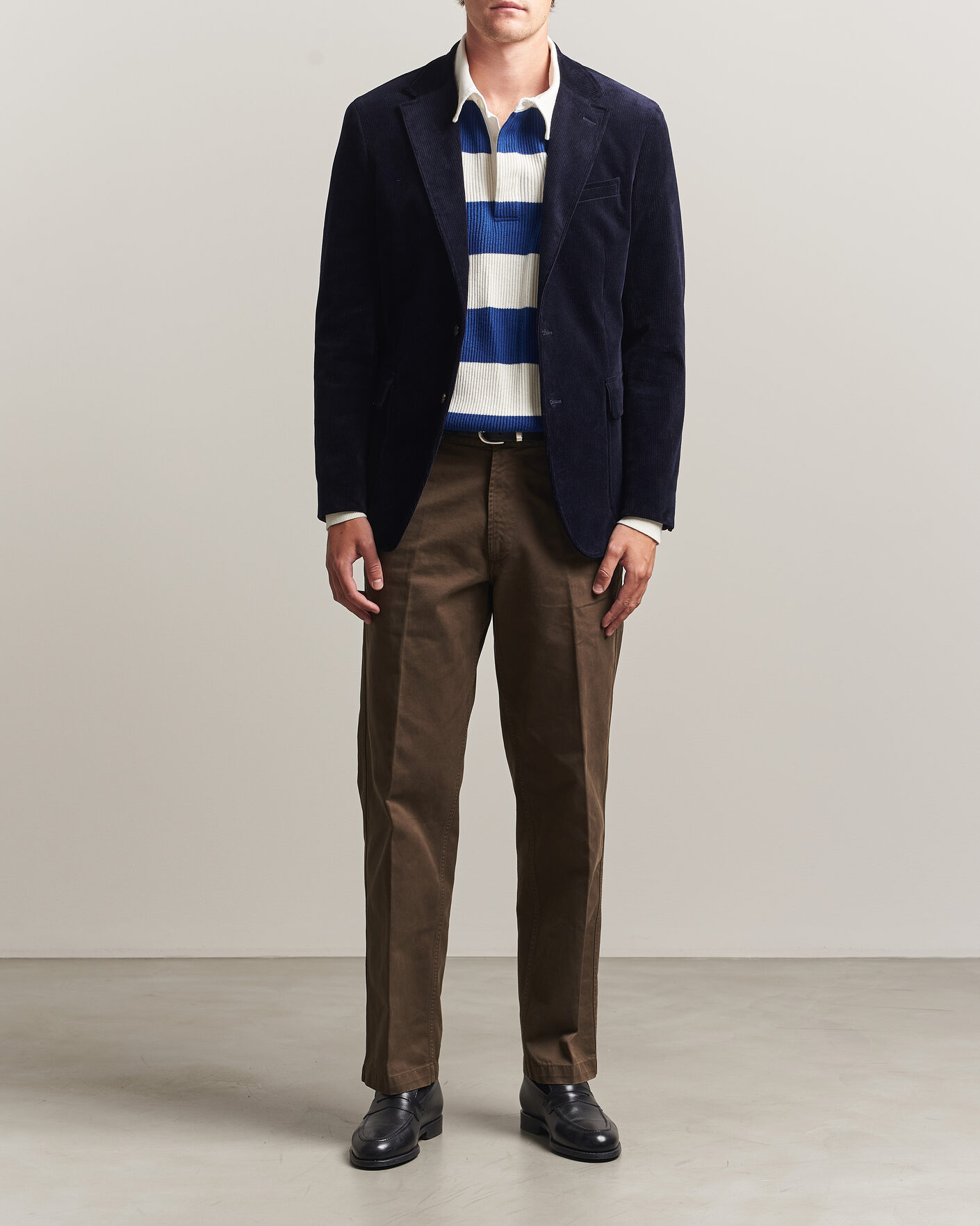 Men | Blazers | Polo Ralph Lauren | Single Breasted Corduroy Sportcoat Newport Navy