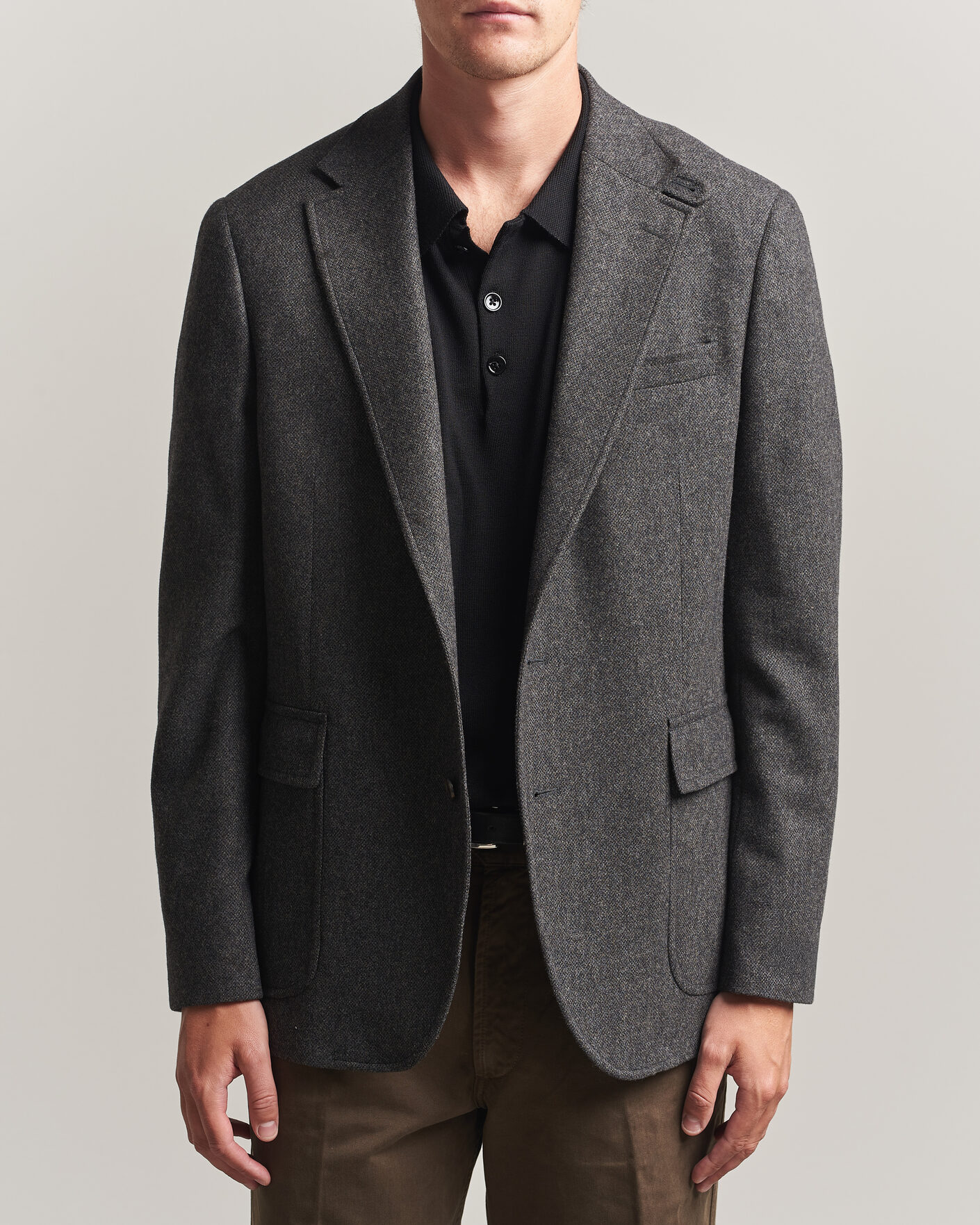 Men | Blazers | Polo Ralph Lauren | Tonal Broken Twill Sportcoat Charcoal