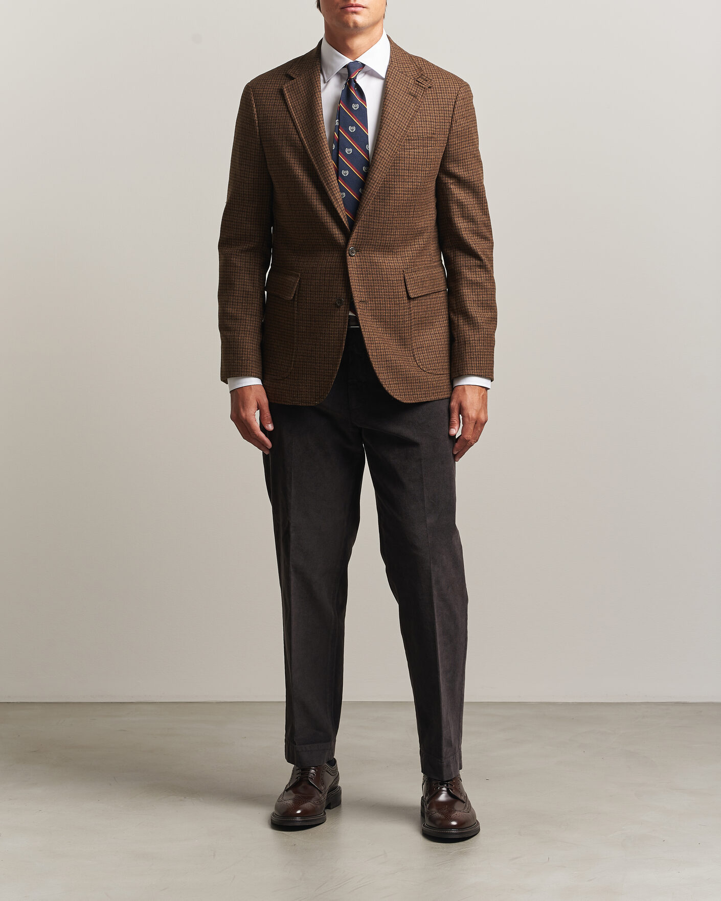 Men | Blazers | Polo Ralph Lauren | Guncheck Woven Sportcoat Brown/Olive