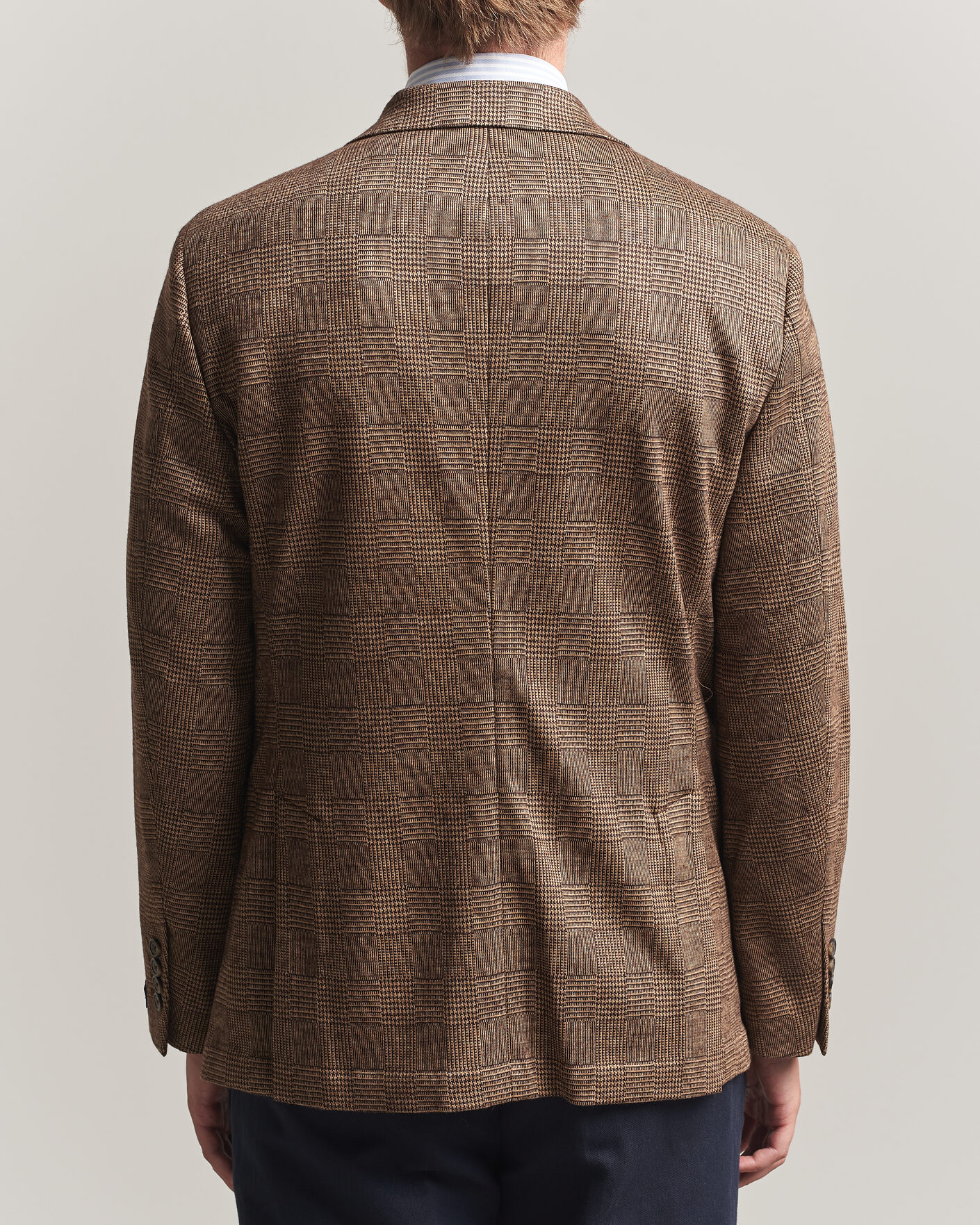 Men | Blazers | Polo Ralph Lauren | Double Breasted Glenplaid Knit Sportcoat Tan/Brown