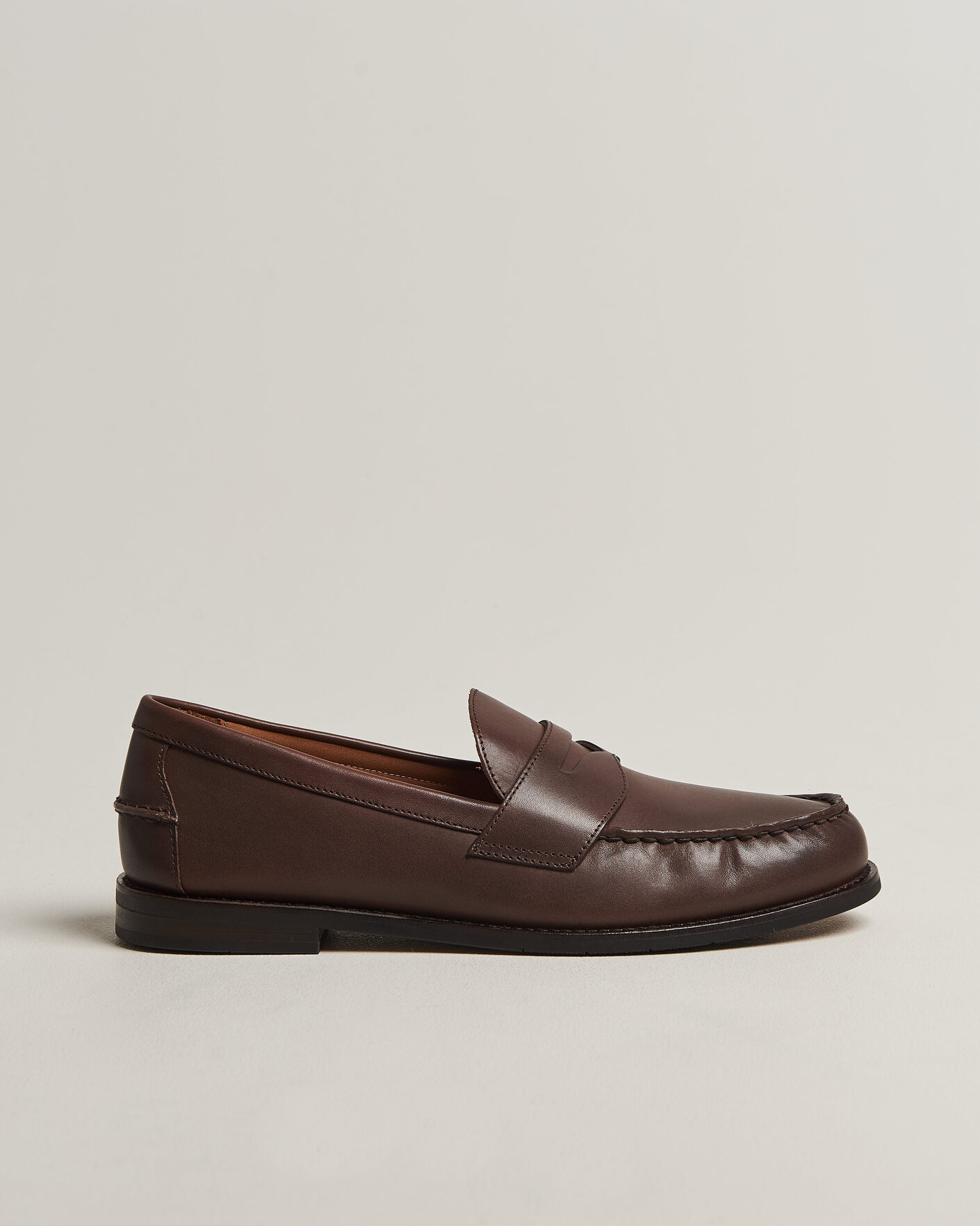 Men | Loafers | Polo Ralph Lauren | Alston Penny Leather Loafers Dark Brown