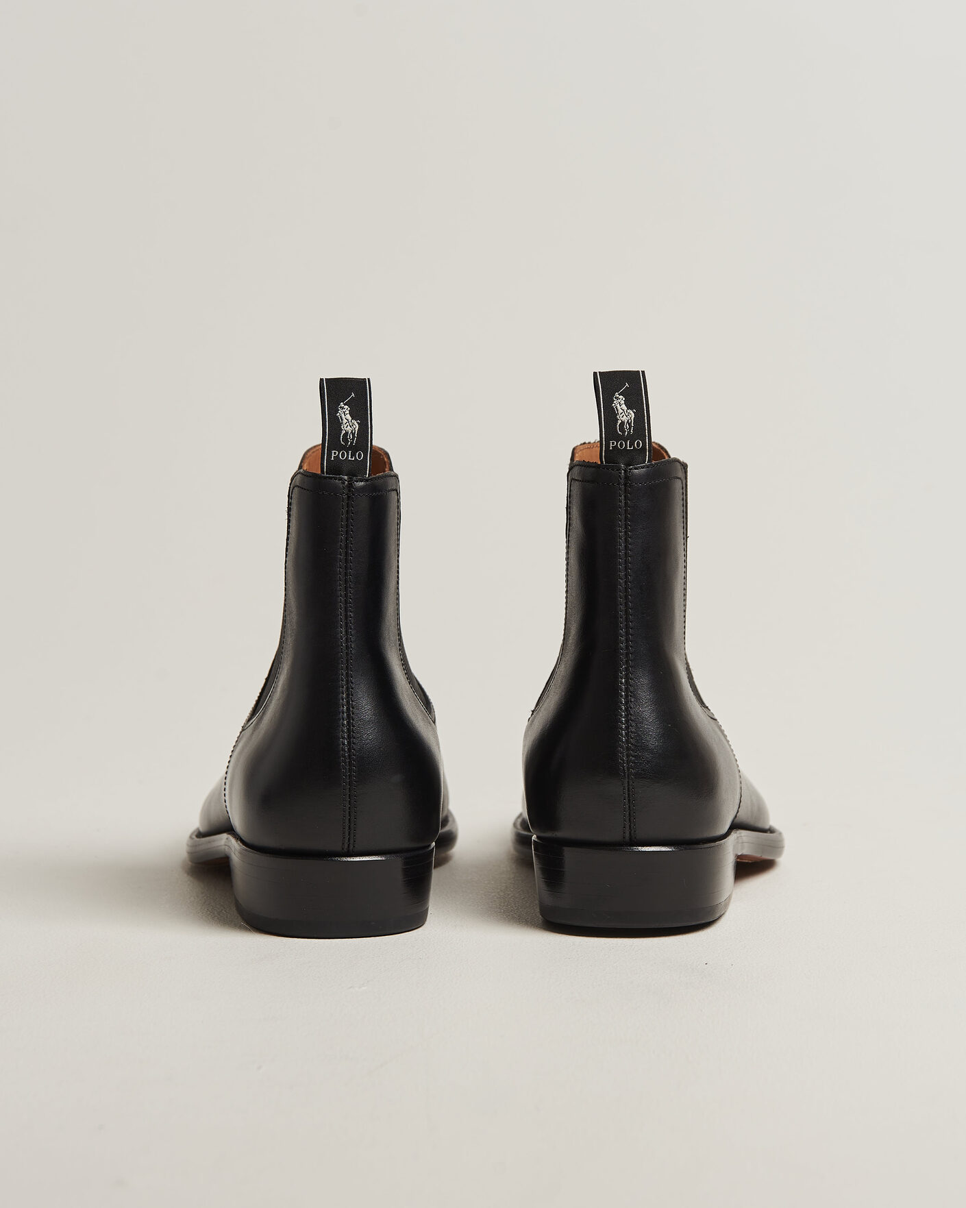 Men | Boots | Polo Ralph Lauren | Owen Leather Chelsea Boots Black