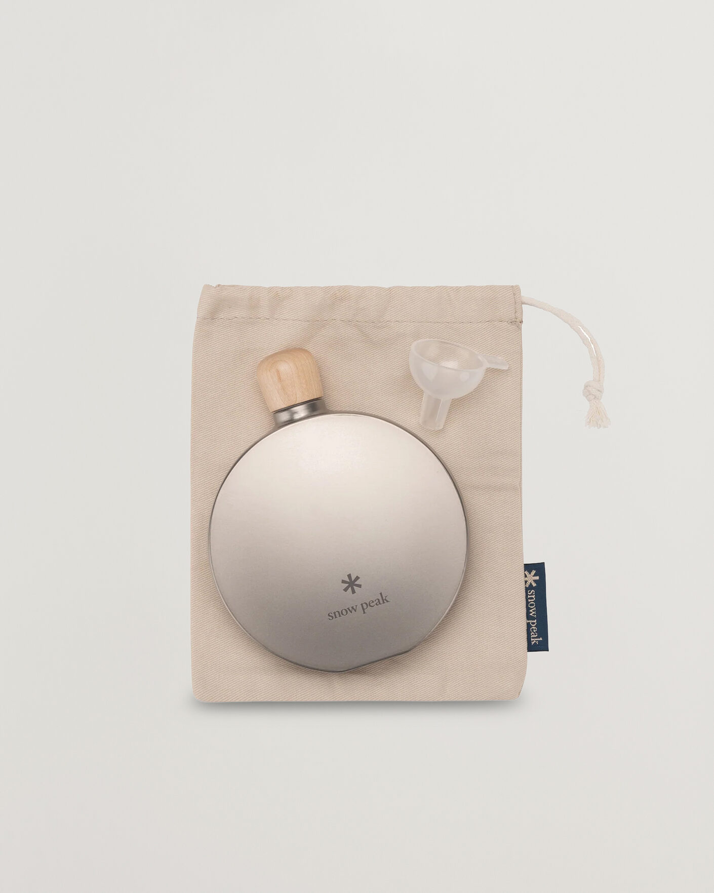 Men | Outdoor living | Snow Peak | Curved Flask Titanium
