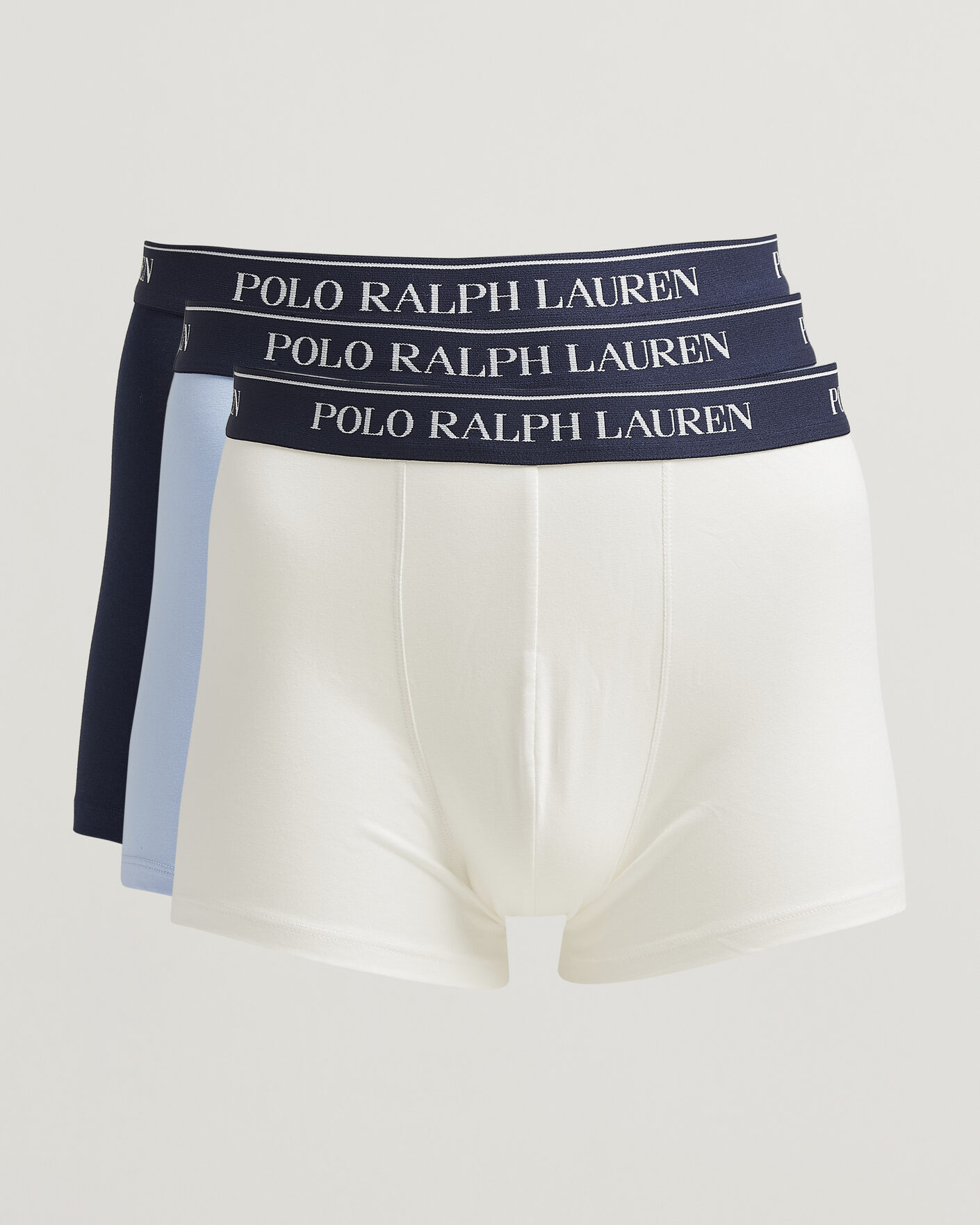 Men | Underwear & Socks | Polo Ralph Lauren | 3-Pack Trunks White/Blue/Navy