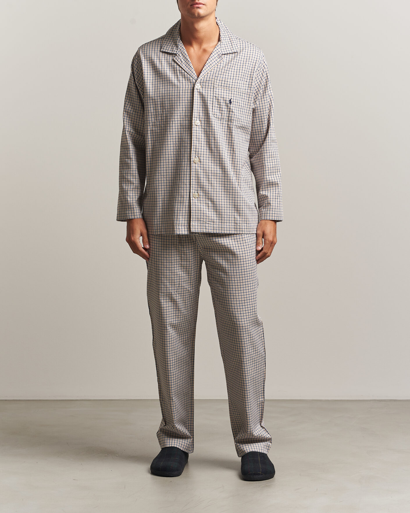 Men | Pyjamas & Robes | Polo Ralph Lauren | Pyjamas Set Khaki White Multi