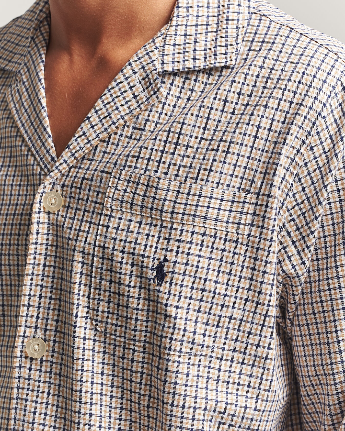 Men | Pyjamas & Robes | Polo Ralph Lauren | Pyjamas Set Khaki White Multi