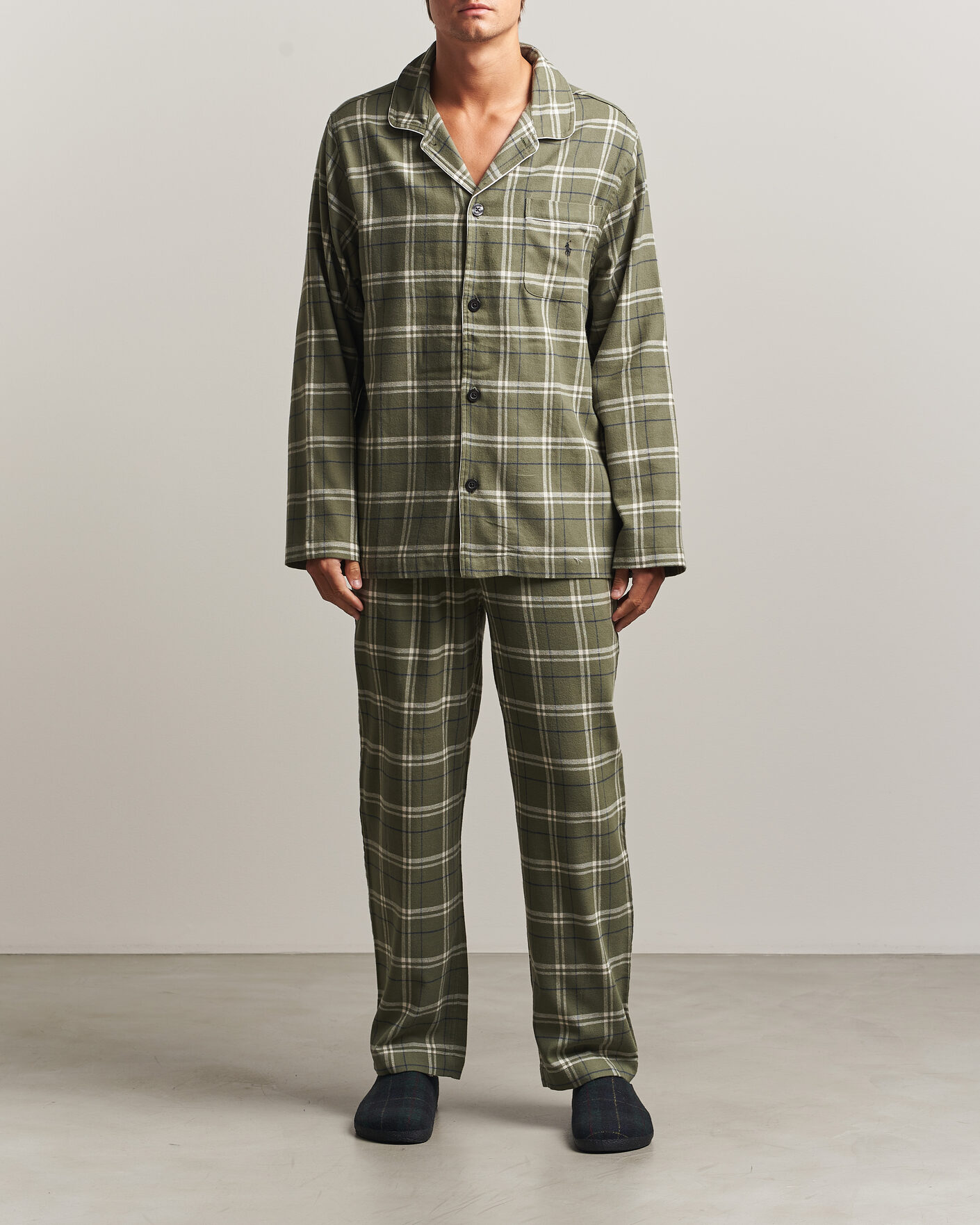 Men | Pyjamas & Robes | Polo Ralph Lauren | Pyjamas Set Olive/Navy